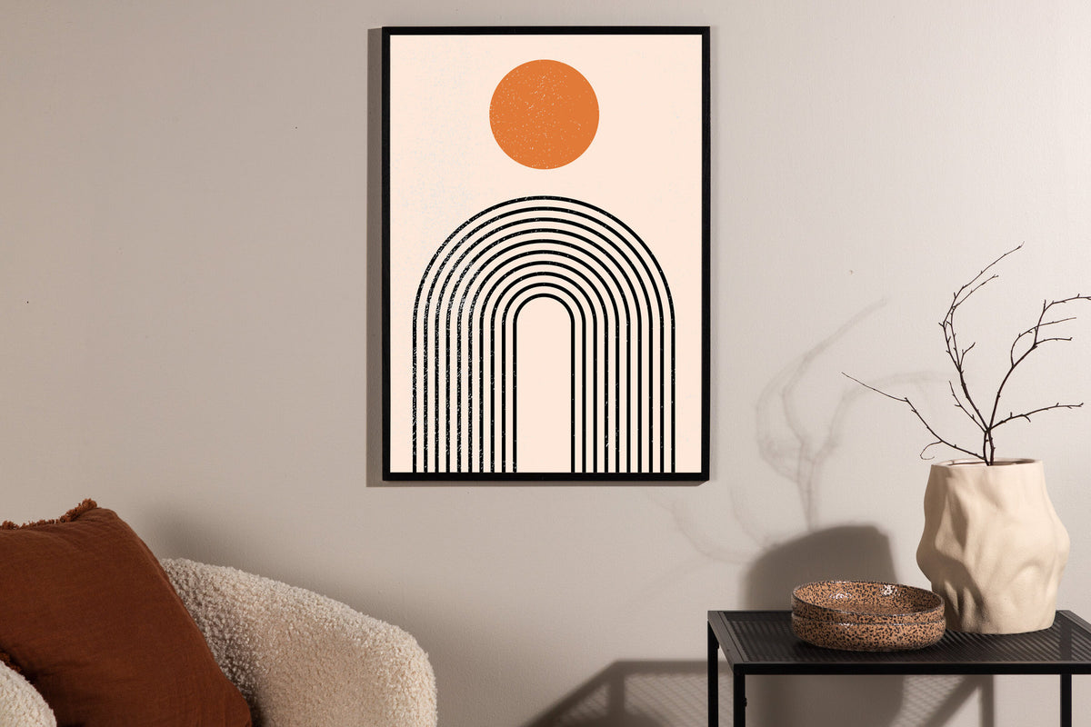 Tempel Poster in Beige präsentiert im Onlineshop von KAQTU Design AG. Bild ist von Venture Home