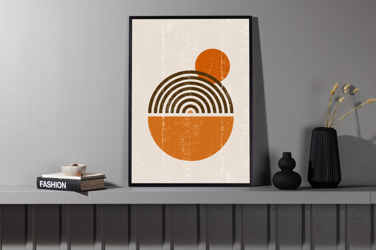 Hathor Poster in Beige präsentiert im Onlineshop von KAQTU Design AG. Bild ist von Venture Home