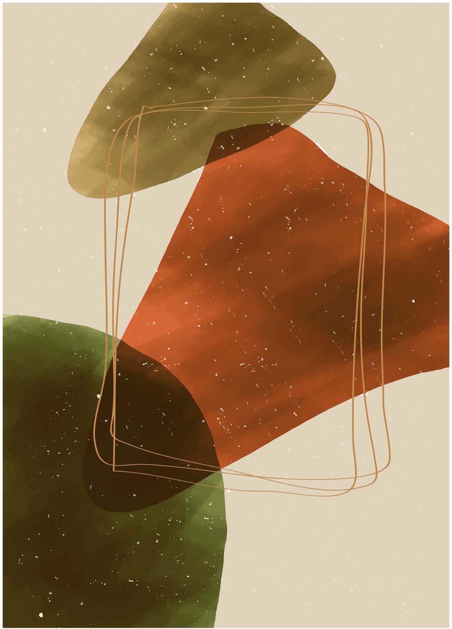 Canyon Poster von Venture Home: Ein Kunstwerk mit lebendigen Farben und einzigartigem Spritzeffekt für inspirierende Raumgestaltung.