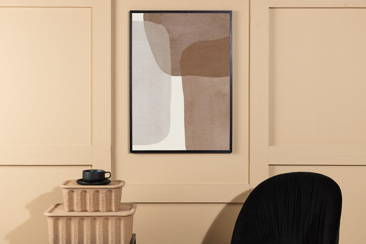Squares Poster in Beige präsentiert im Onlineshop von KAQTU Design AG. Bild ist von Venture Home