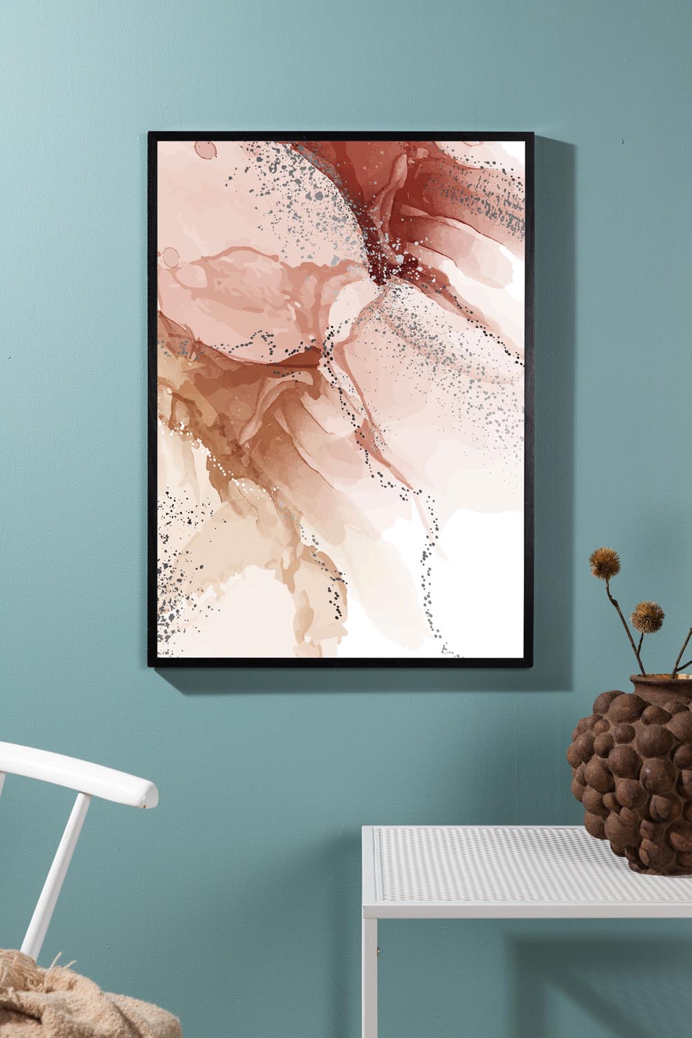 Splash Poster in Hell-Pink präsentiert im Onlineshop von KAQTU Design AG. Bild ist von Venture Home