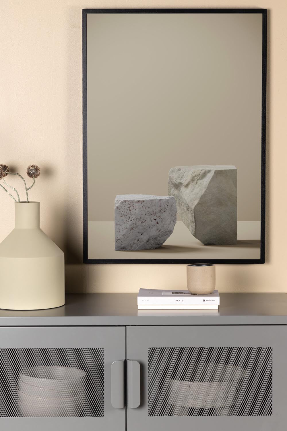 Rocks Poster in Beige präsentiert im Onlineshop von KAQTU Design AG. Bild ist von Venture Home