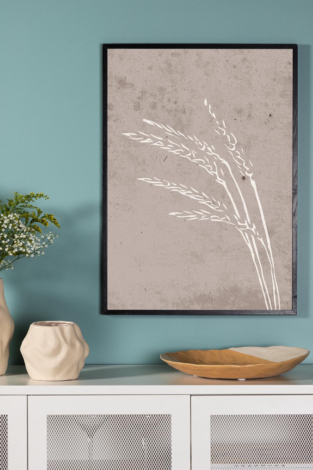 Seeds Poster in Beige präsentiert im Onlineshop von KAQTU Design AG. Bild ist von Venture Home