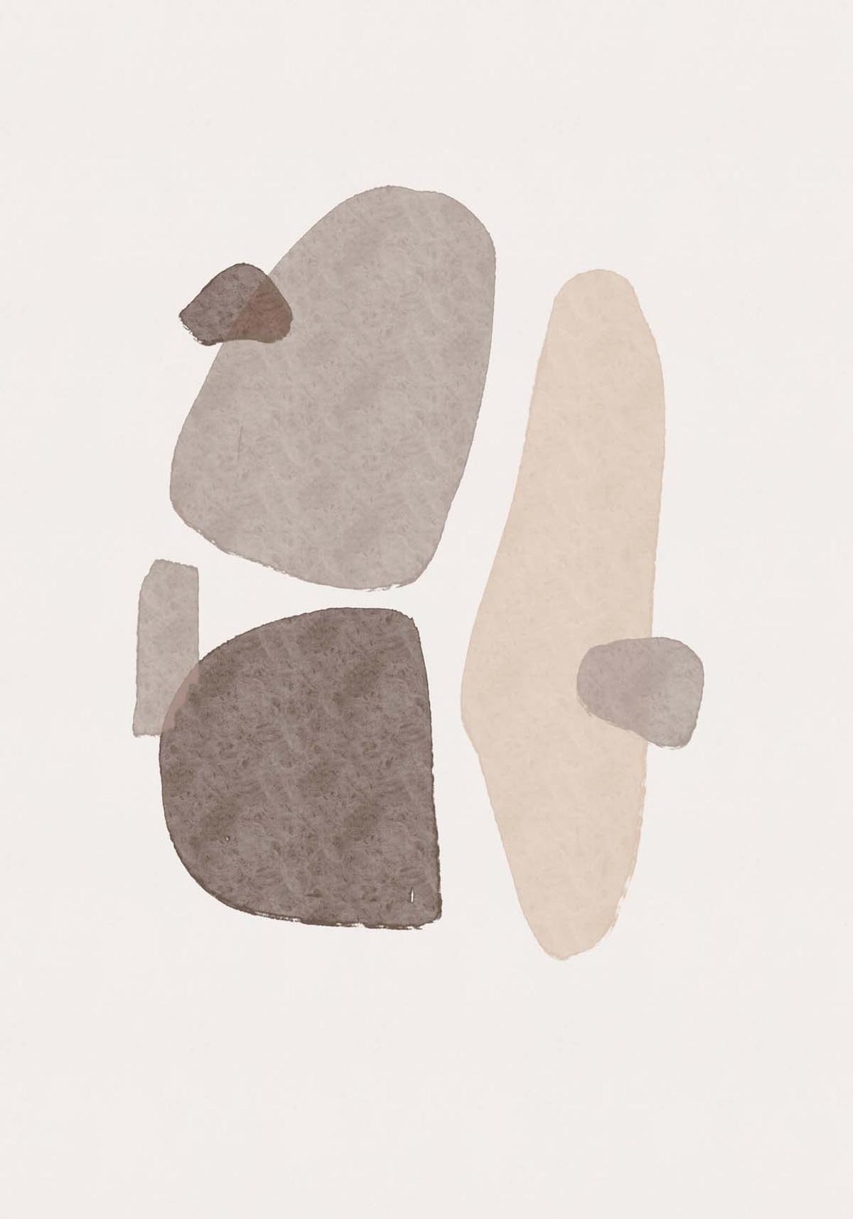 Formen Poster in Beige präsentiert im Onlineshop von KAQTU Design AG. Bild ist von Venture Home