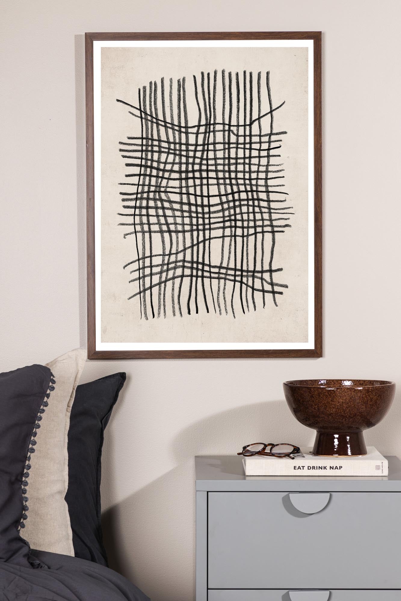 Verleihen Sie Ihrem Zuhause mit dem Linework Poster von Venture Home einen modernen Touch. Minimalistische Kunst für jeden Raum!