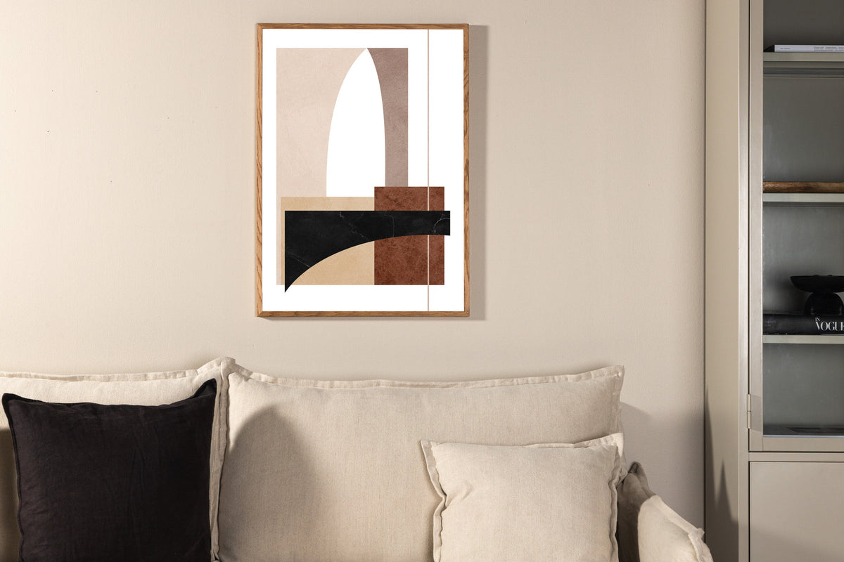 Materials Poster in Braun präsentiert im Onlineshop von KAQTU Design AG. Bild ist von Venture Home