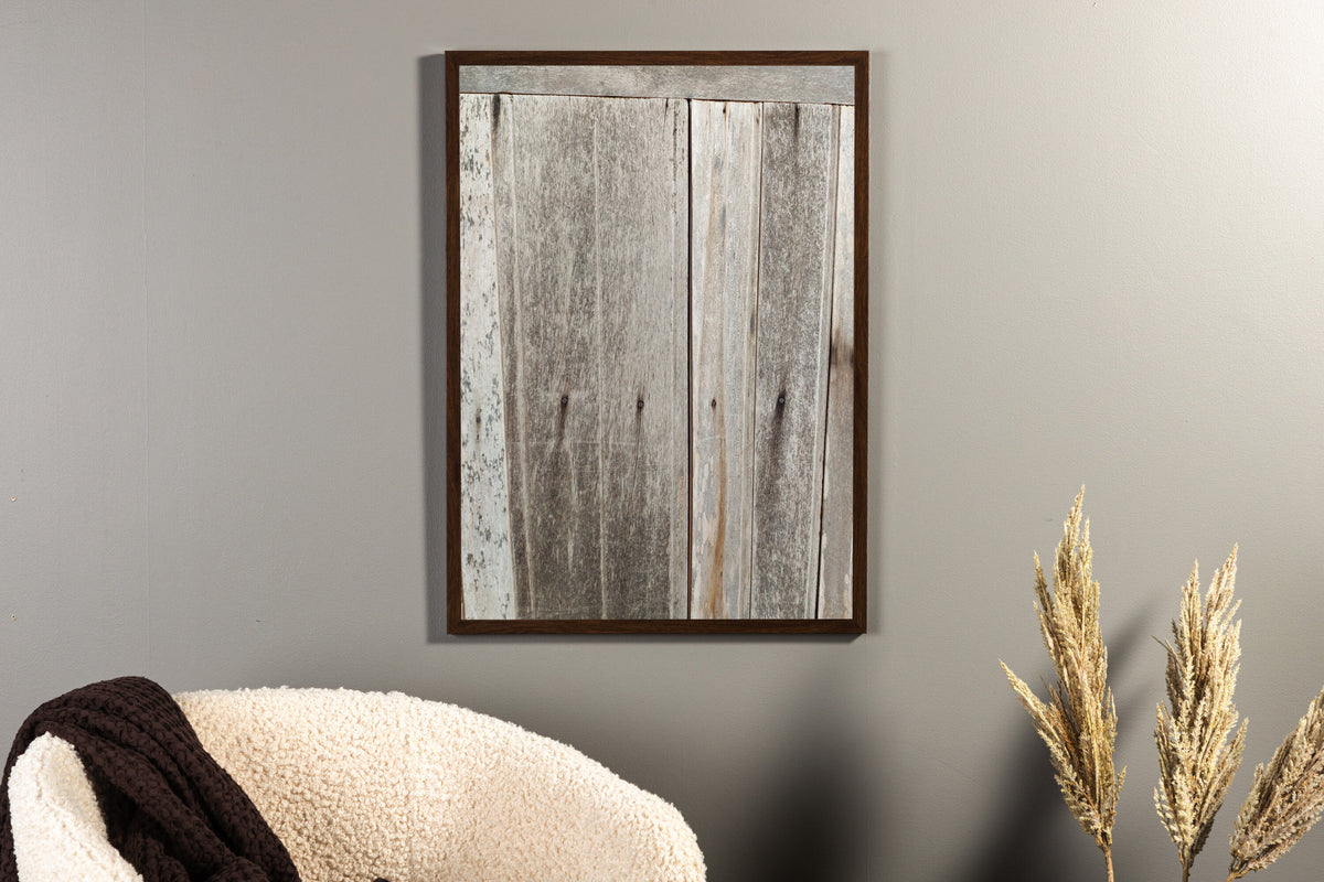 Wooden Wall Poster in Grau präsentiert im Onlineshop von KAQTU Design AG. Bild ist von Venture Home