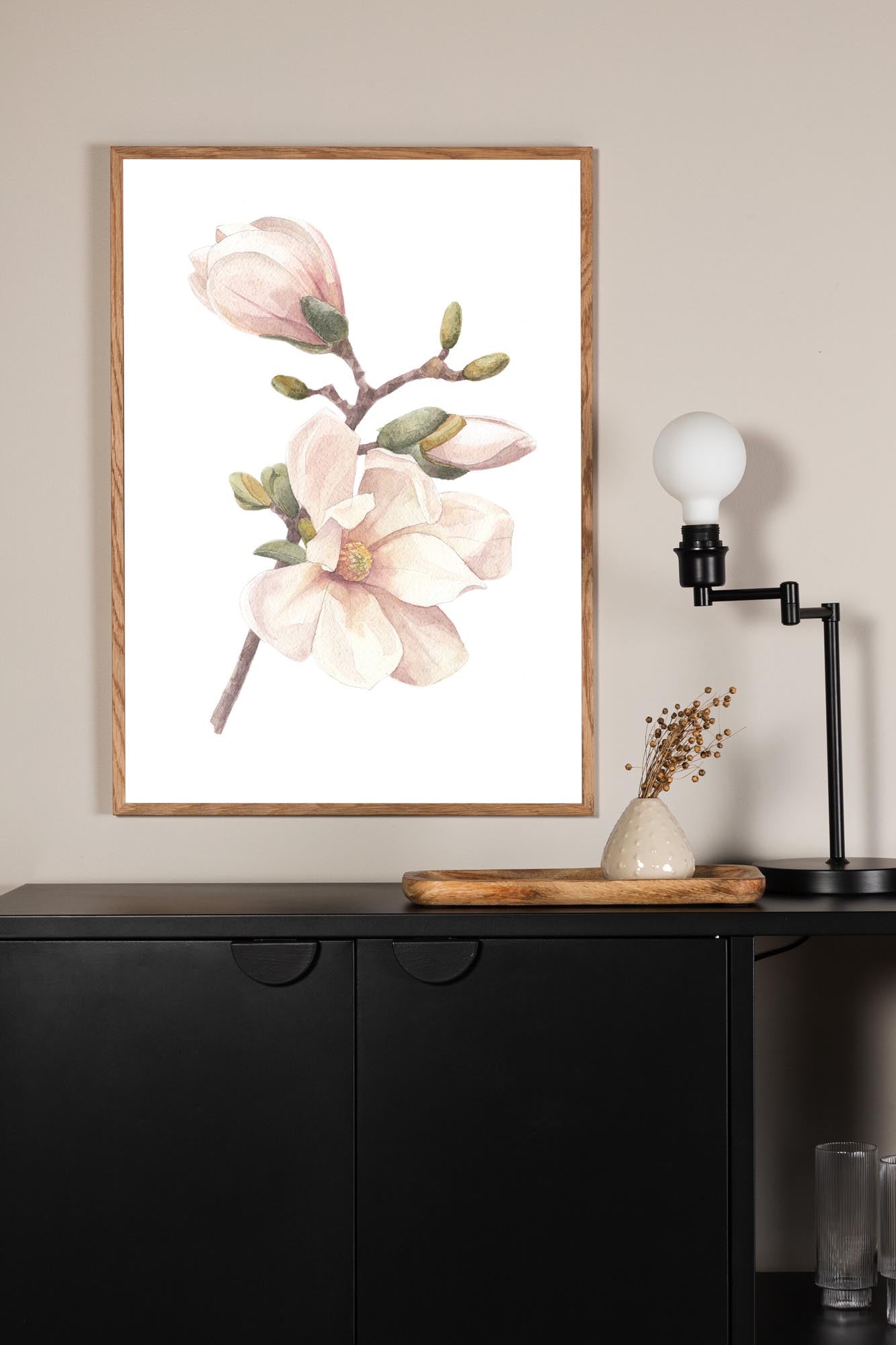 Einzigartiges Kirschbaum-Poster, kunstvoll handgefertigt von Venture Home.