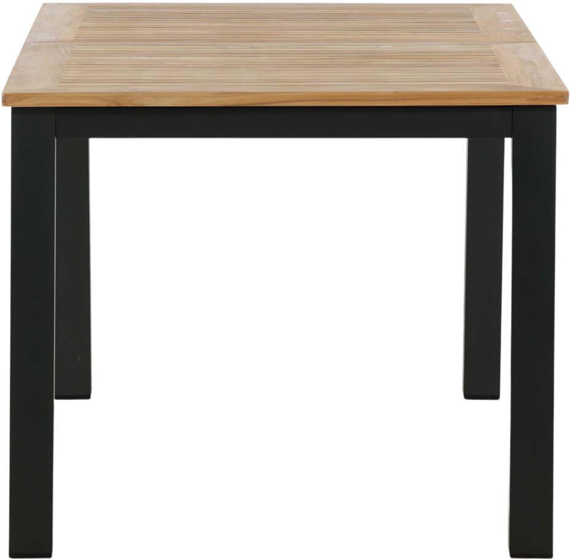 Moderner, ausziehbarer Panama Gartentisch von Venture Home, ideal für stilvolle Aussenbereiche und gesellige Anlässe.