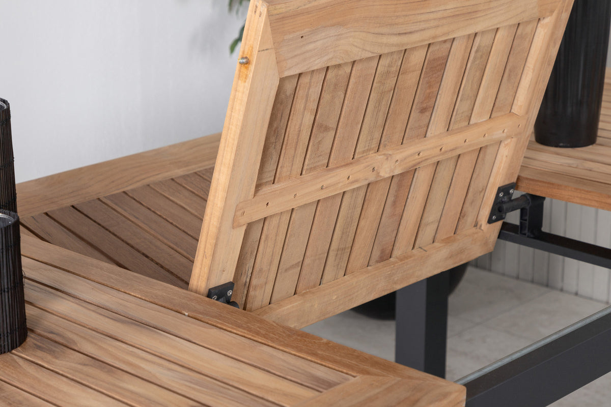 Panama Gartentisch ausziehbar in Schwarz präsentiert im Onlineshop von KAQTU Design AG. Gartentisch ist von Venture Home