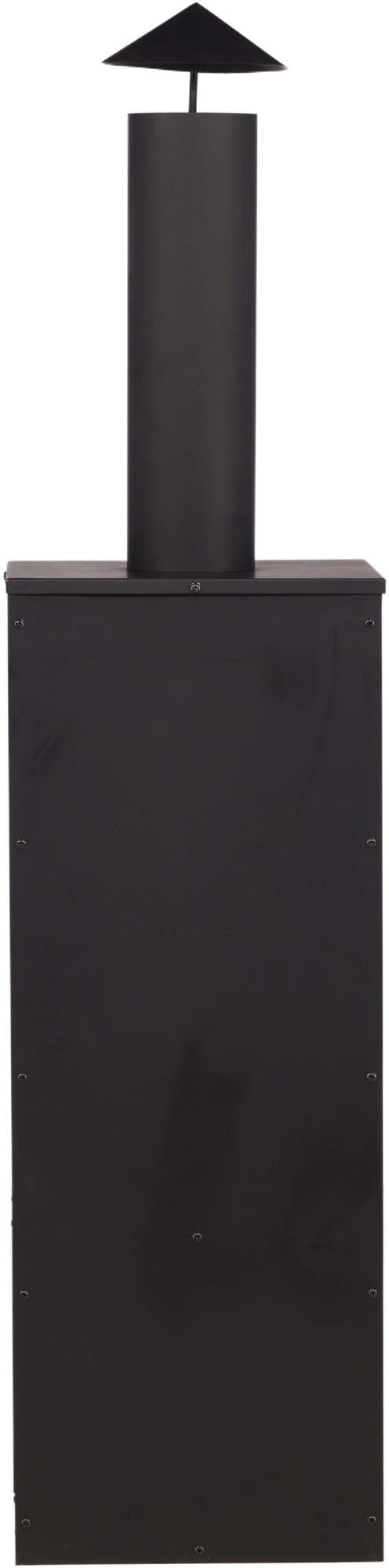 Makarima Feuerpit von Venture Home: Stilvolle Feuerstelle aus robustem Stahl, perfekt für gesellige Abende und einladende Terrassenatmosphäre.