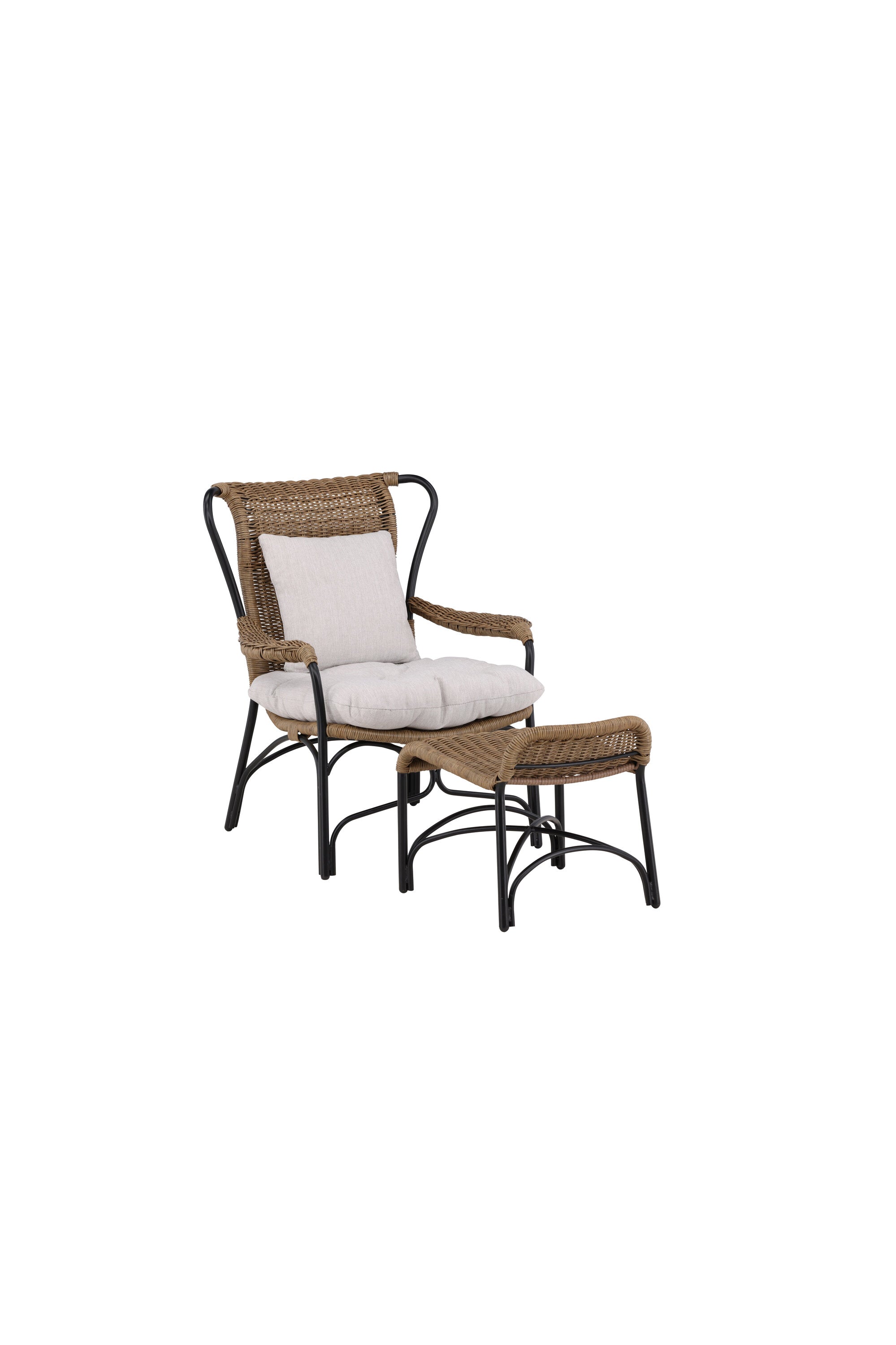 Loreto Lounge Stuhl in Schwarz präsentiert im Onlineshop von KAQTU Design AG. Outdoor-Sessel ist von Venture Home