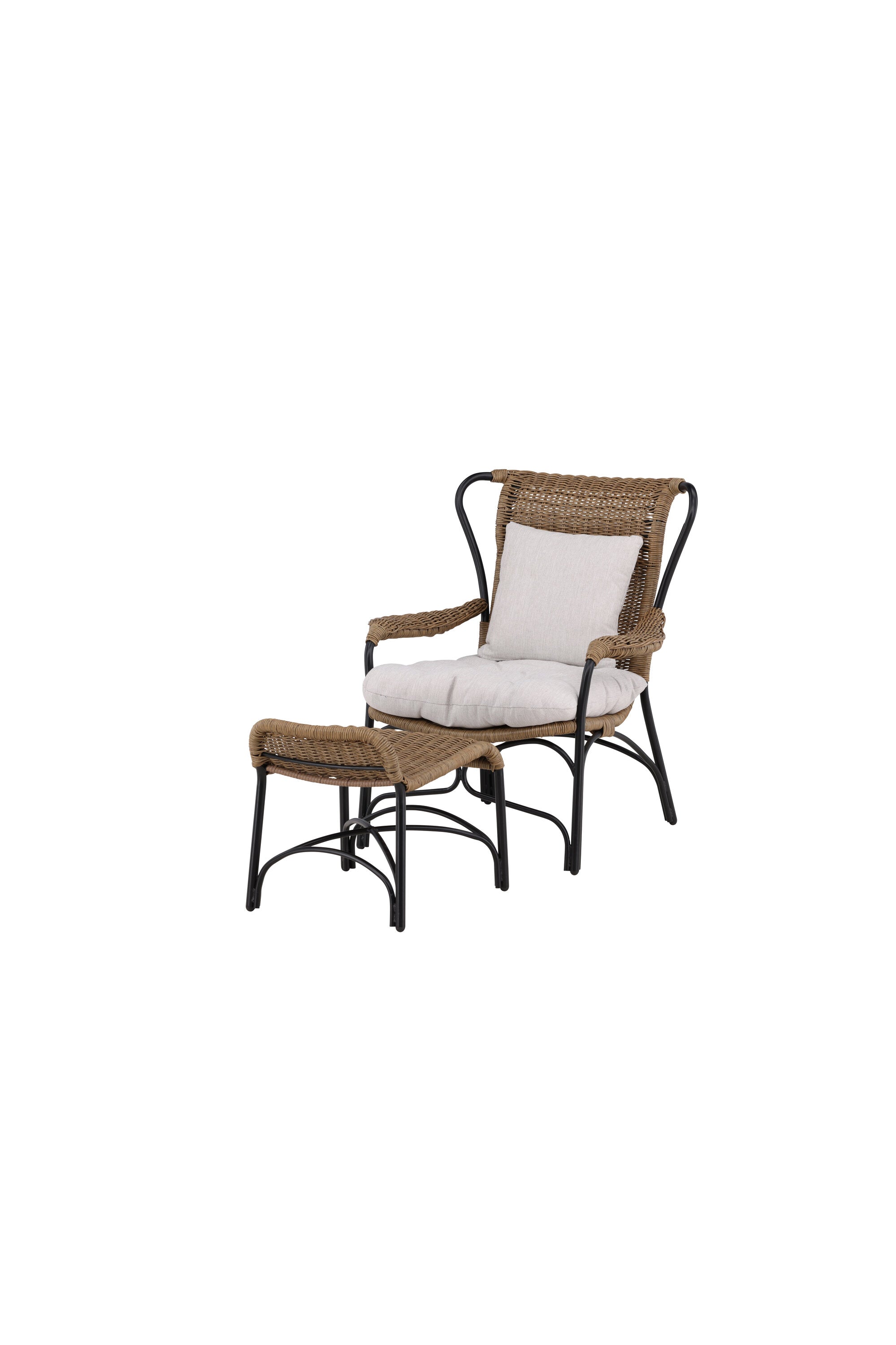 Loreto Lounge Stuhl in Schwarz präsentiert im Onlineshop von KAQTU Design AG. Outdoor-Sessel ist von Venture Home