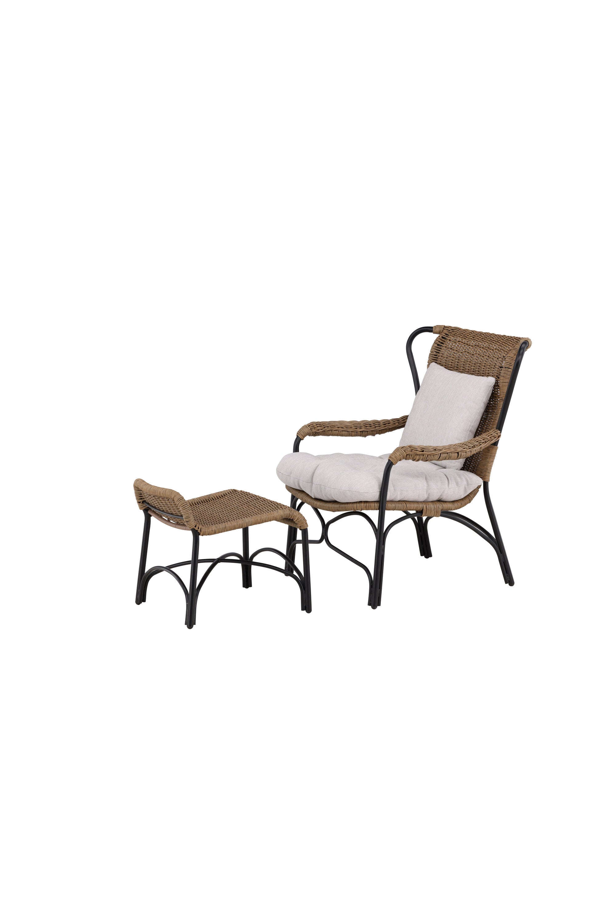 Loreto Lounge Stuhl in Schwarz präsentiert im Onlineshop von KAQTU Design AG. Outdoor-Sessel ist von Venture Home