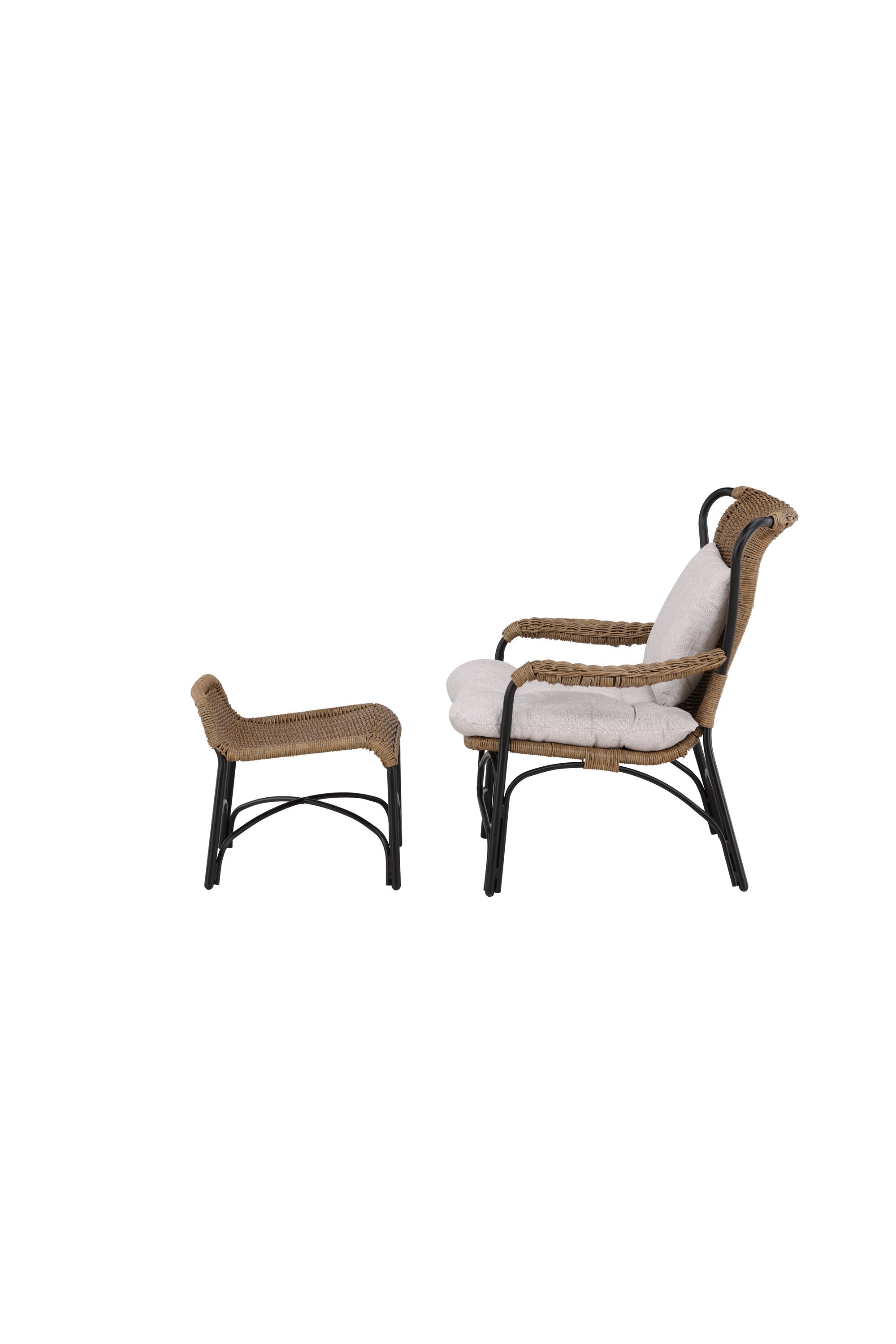 Loreto Lounge Stuhl in Schwarz präsentiert im Onlineshop von KAQTU Design AG. Outdoor-Sessel ist von Venture Home
