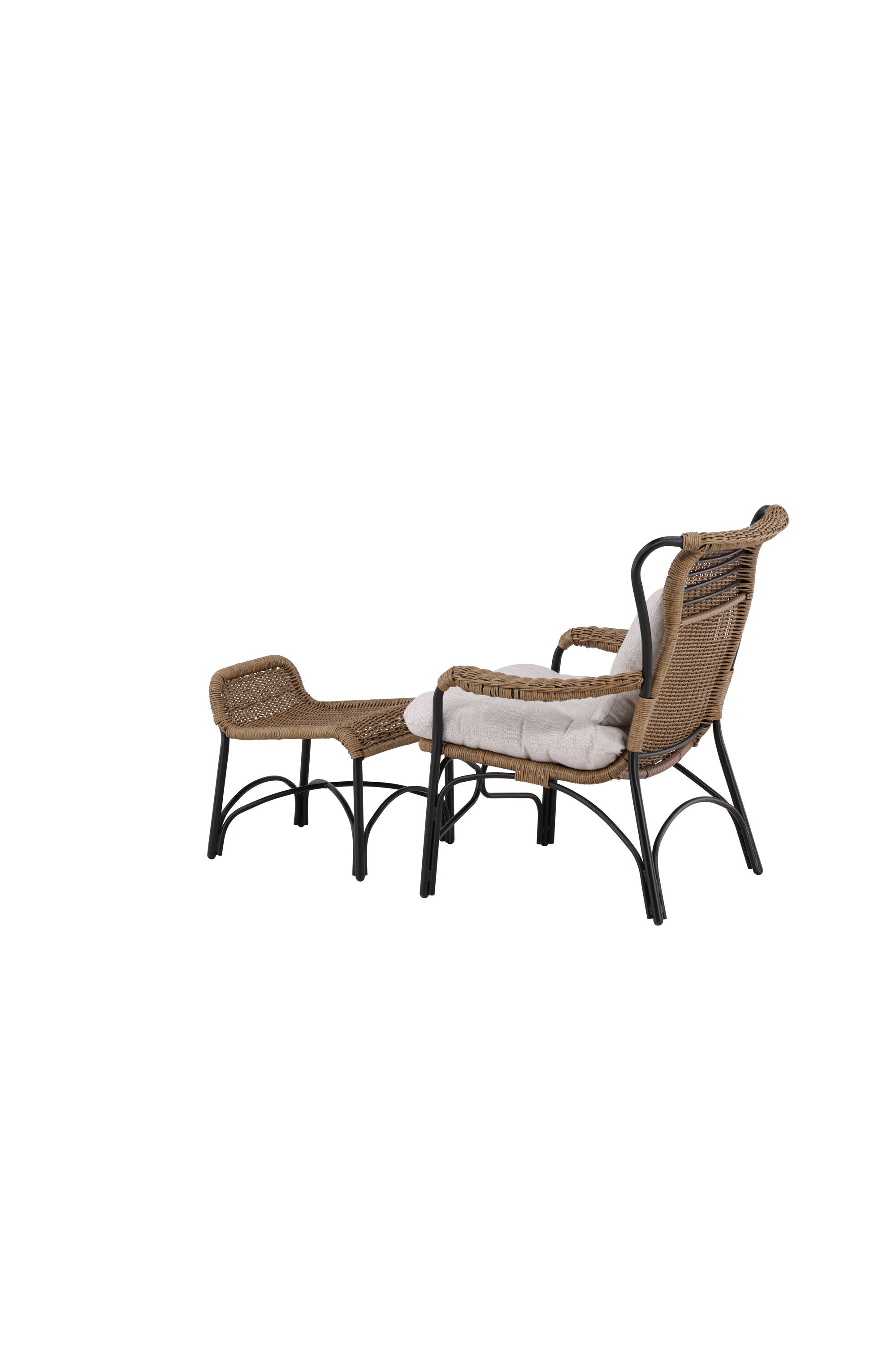 Loreto Lounge Stuhl in Schwarz präsentiert im Onlineshop von KAQTU Design AG. Outdoor-Sessel ist von Venture Home
