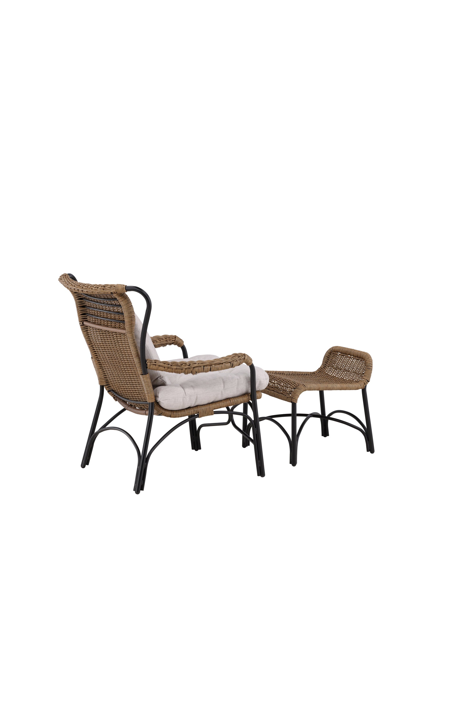 Loreto Lounge Stuhl in Schwarz präsentiert im Onlineshop von KAQTU Design AG. Outdoor-Sessel ist von Venture Home