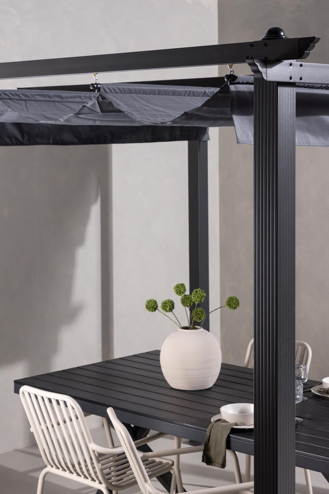 Lazio Pavillon in Grau präsentiert im Onlineshop von KAQTU Design AG. Pavillon ist von Venture Home