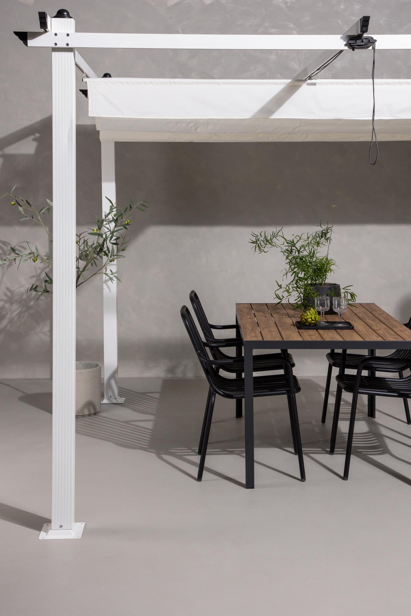 Lazio Pavillon in Weiss präsentiert im Onlineshop von KAQTU Design AG. Pavillon ist von Venture Home