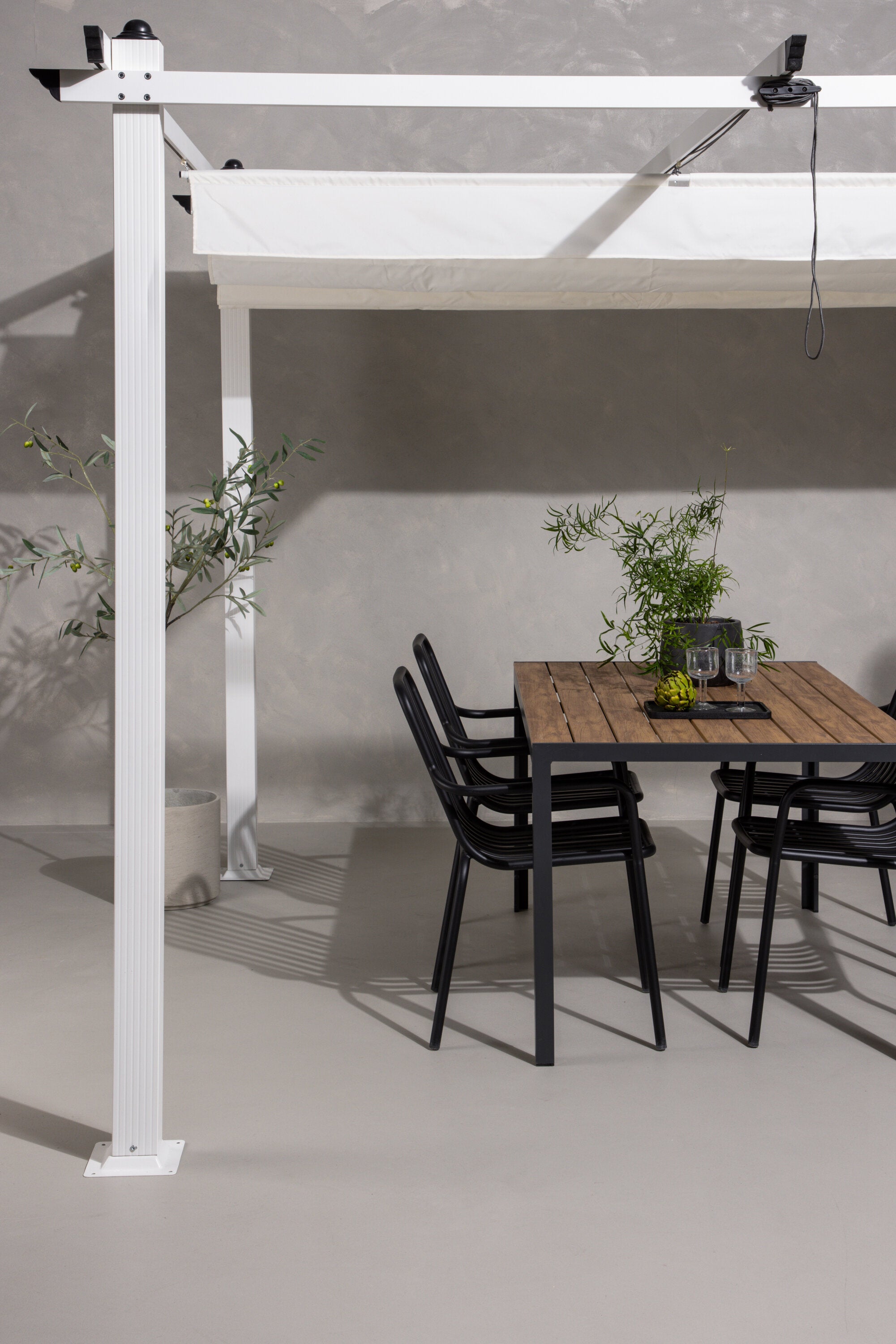Lazio Pavillon in Weiss präsentiert im Onlineshop von KAQTU Design AG. Pavillon ist von Venture Home
