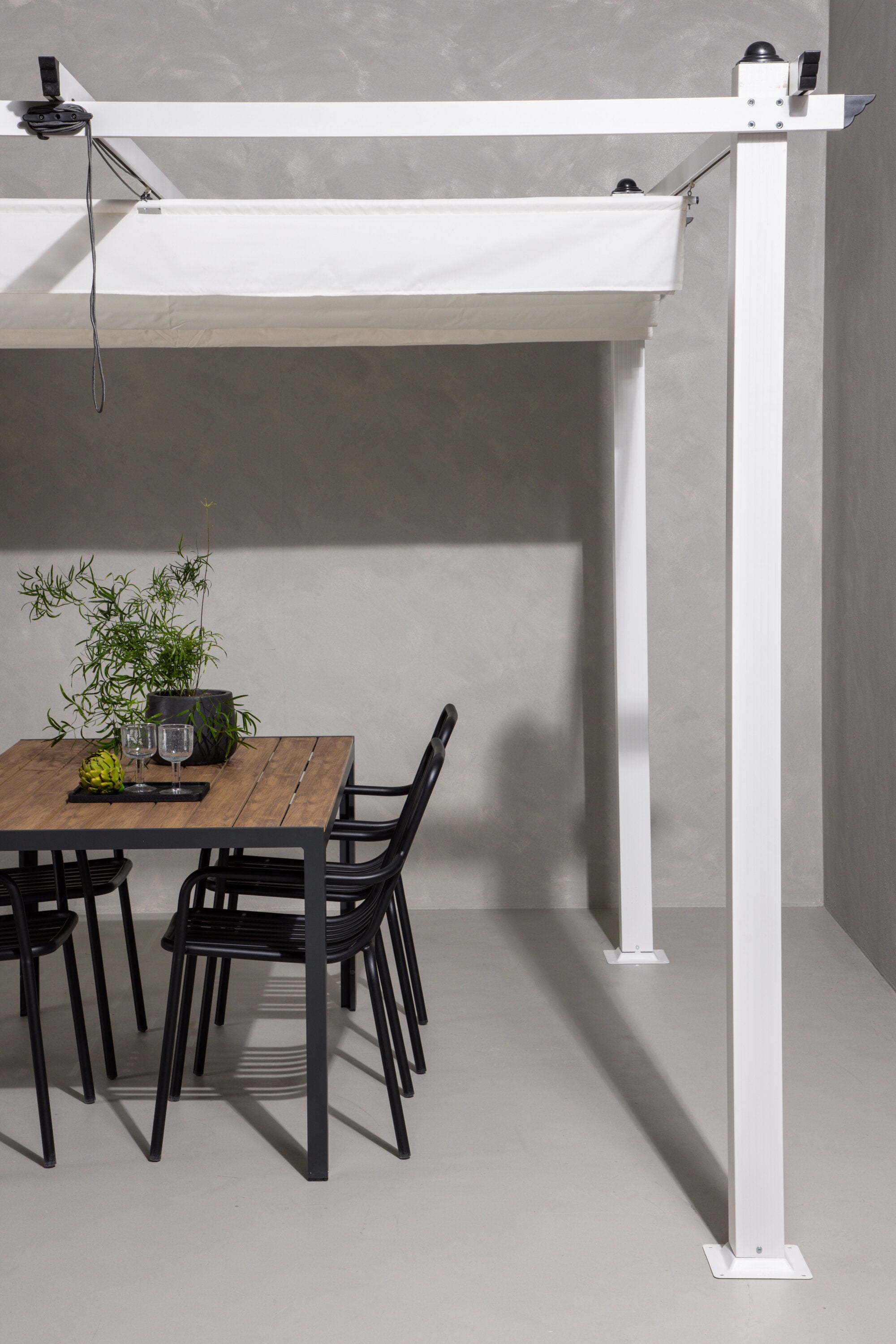 Lazio Pavillon in Weiss präsentiert im Onlineshop von KAQTU Design AG. Pavillon ist von Venture Home