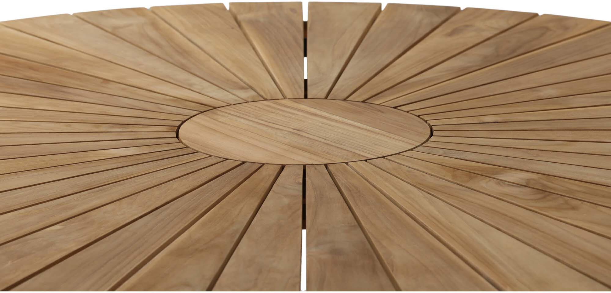 Runder Gartentisch Mexiko: Robuste Eleganz für Ihren Aussenbereich.