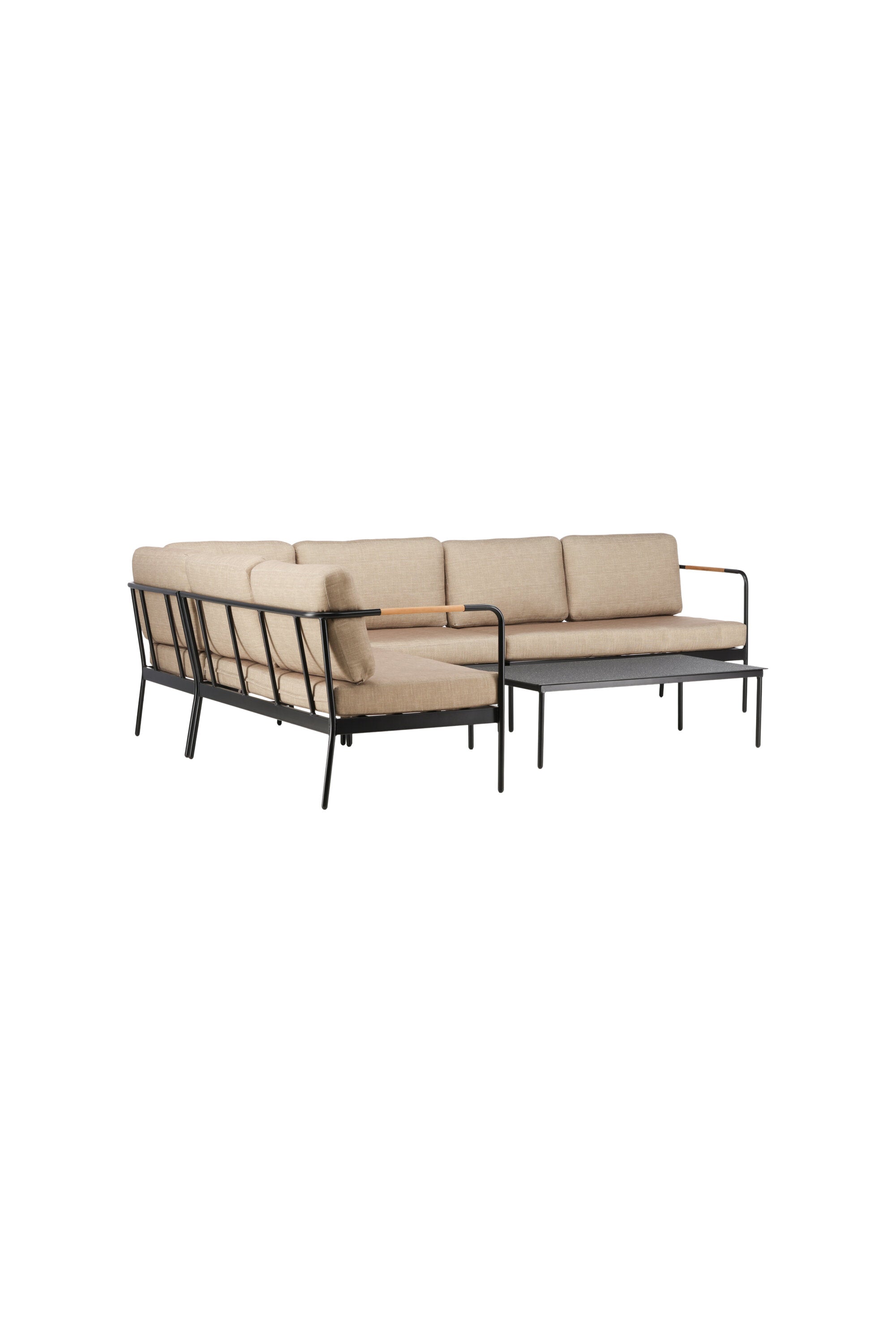 Pehnna Conversation Set in Schwarz präsentiert im Onlineshop von KAQTU Design AG. Loungeset ist von Venture Home