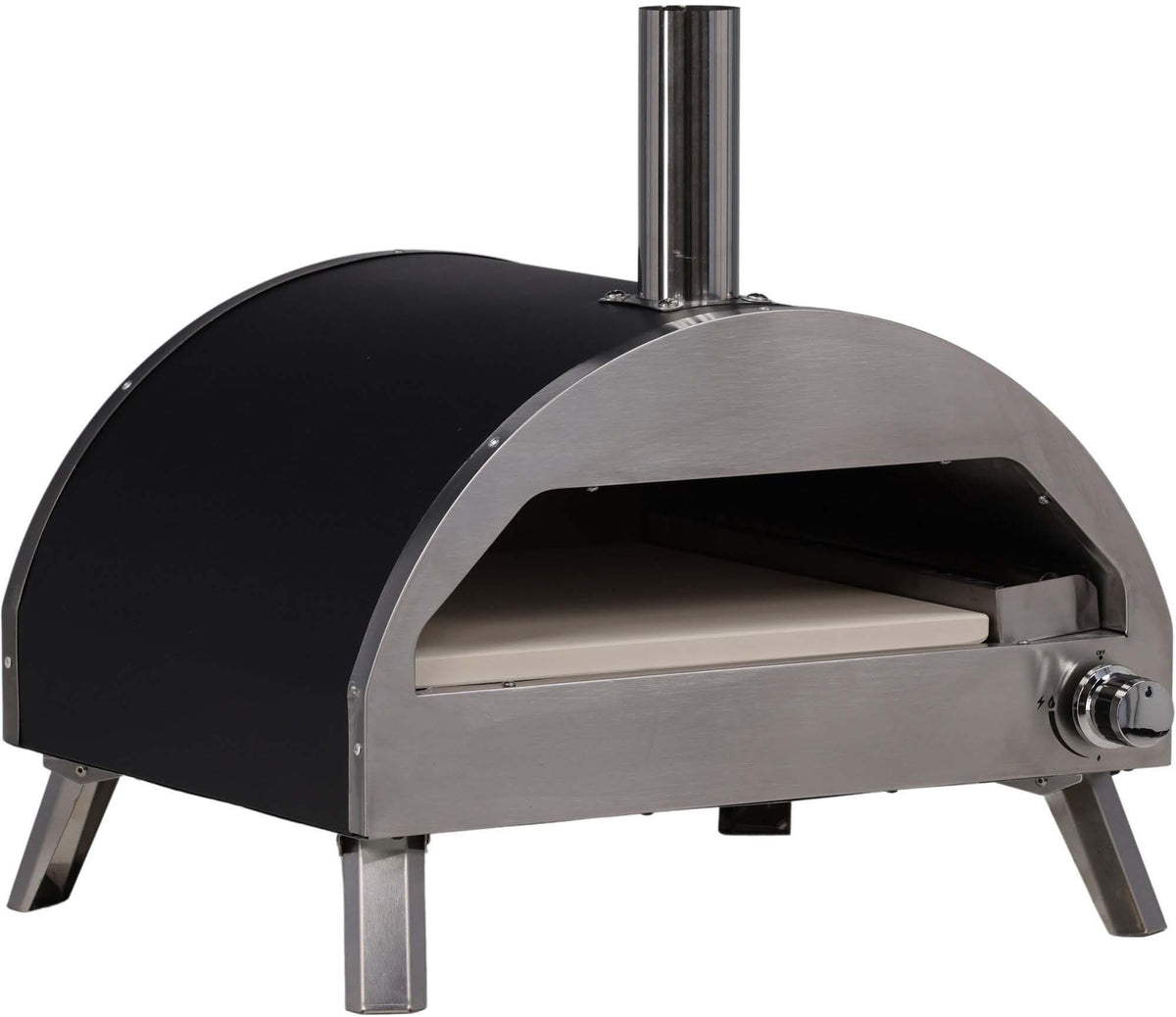 Kerang Pizzaofen in Silber präsentiert im Onlineshop von KAQTU Design AG. Pizza ist von Venture Home