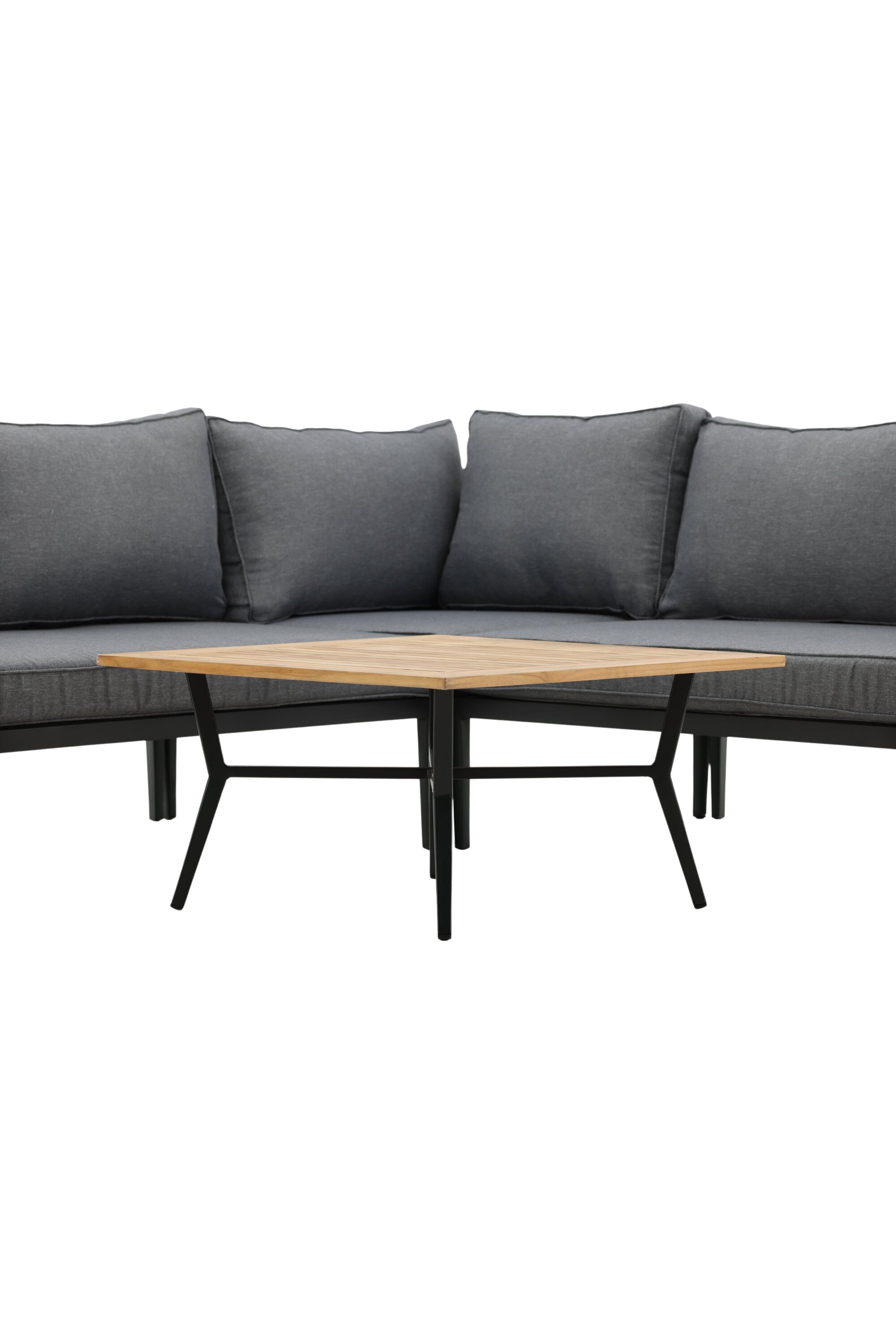 Mexiko Ecksofa Outdoorset 80cm in Schwarz präsentiert im Onlineshop von KAQTU Design AG. Loungeset ist von Venture Home