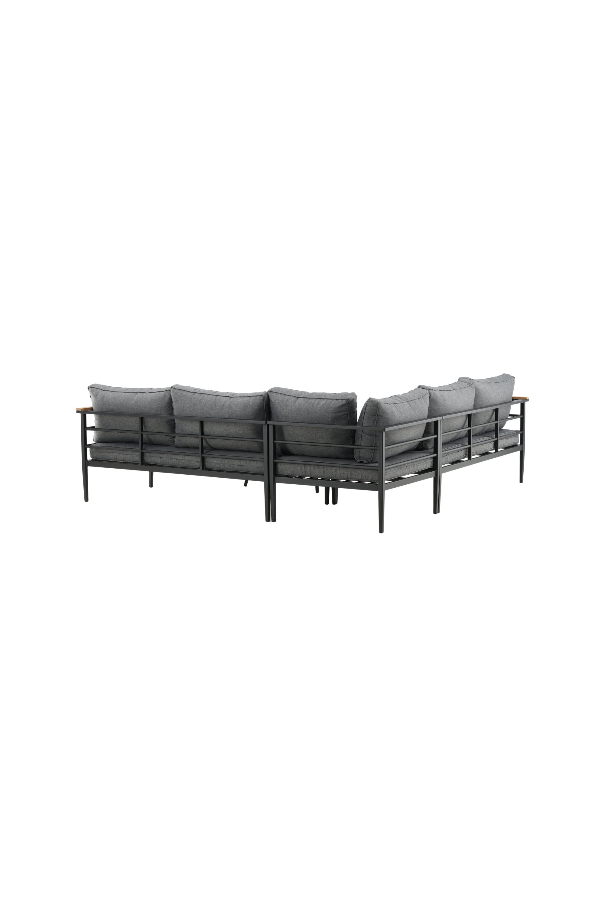 Mexiko Ecksofa Outdoorset 80cm in Schwarz präsentiert im Onlineshop von KAQTU Design AG. Loungeset ist von Venture Home