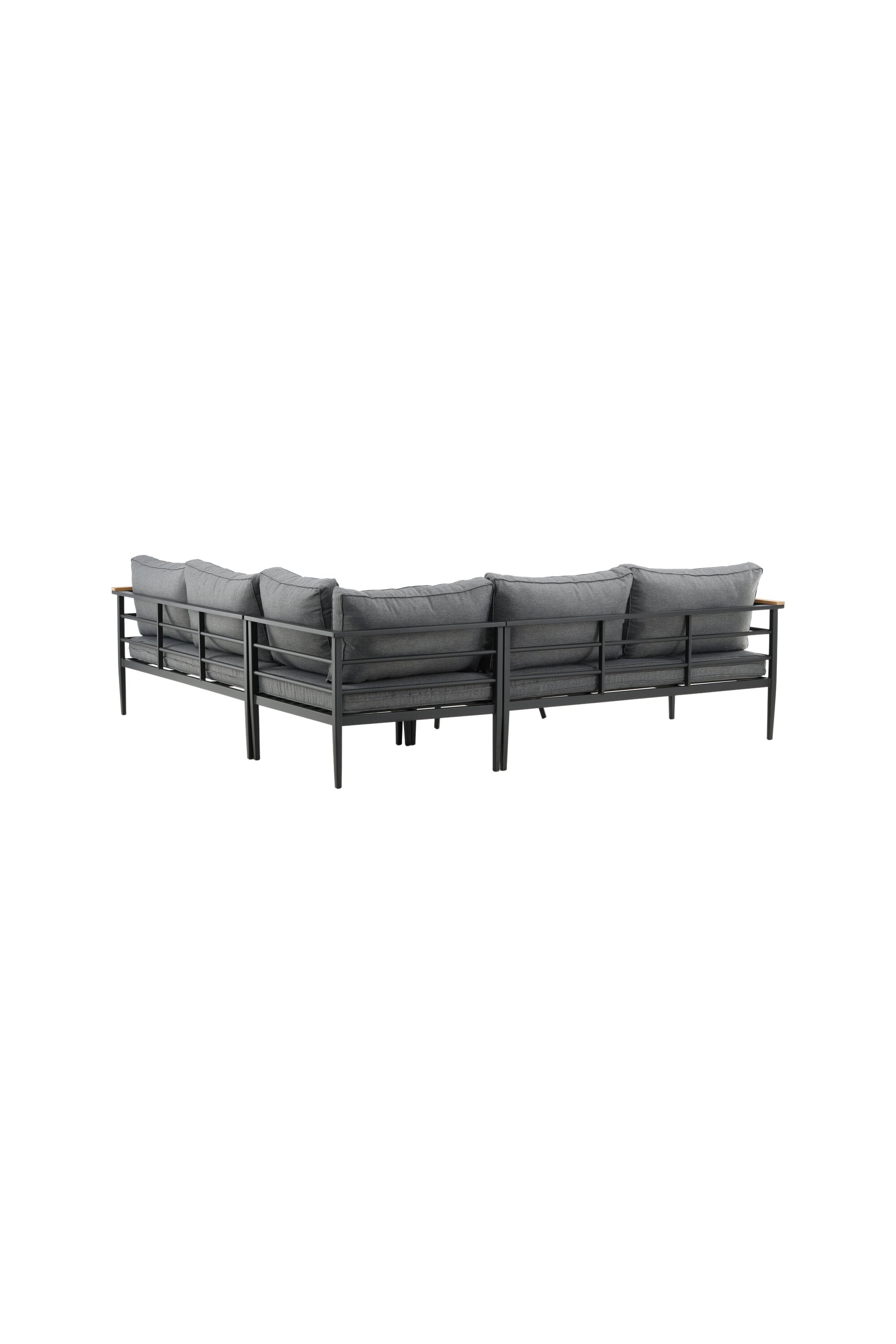 Mexiko Ecksofa Outdoorset 80cm in Schwarz präsentiert im Onlineshop von KAQTU Design AG. Loungeset ist von Venture Home