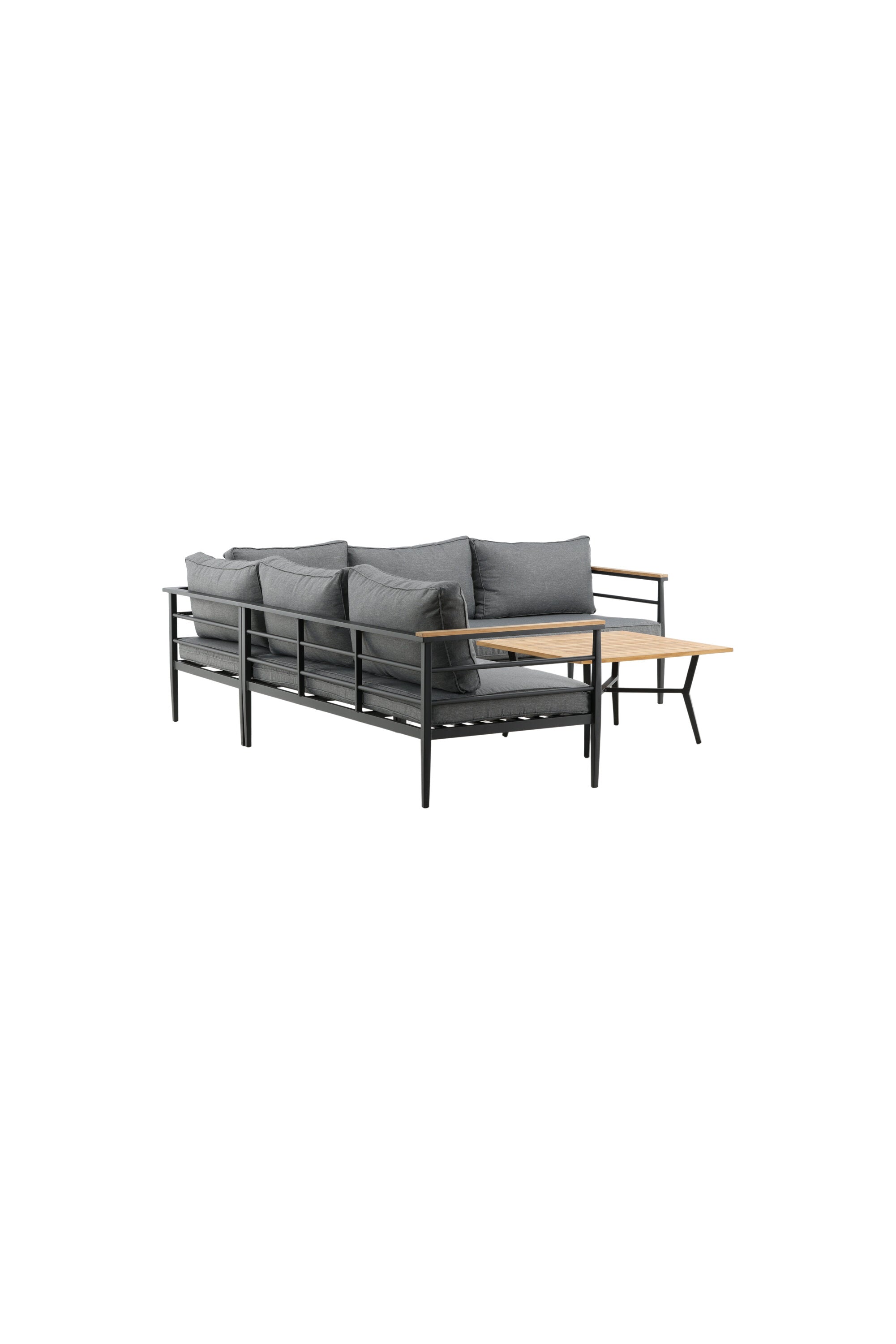Mexiko Ecksofa Outdoorset 80cm in Schwarz präsentiert im Onlineshop von KAQTU Design AG. Loungeset ist von Venture Home