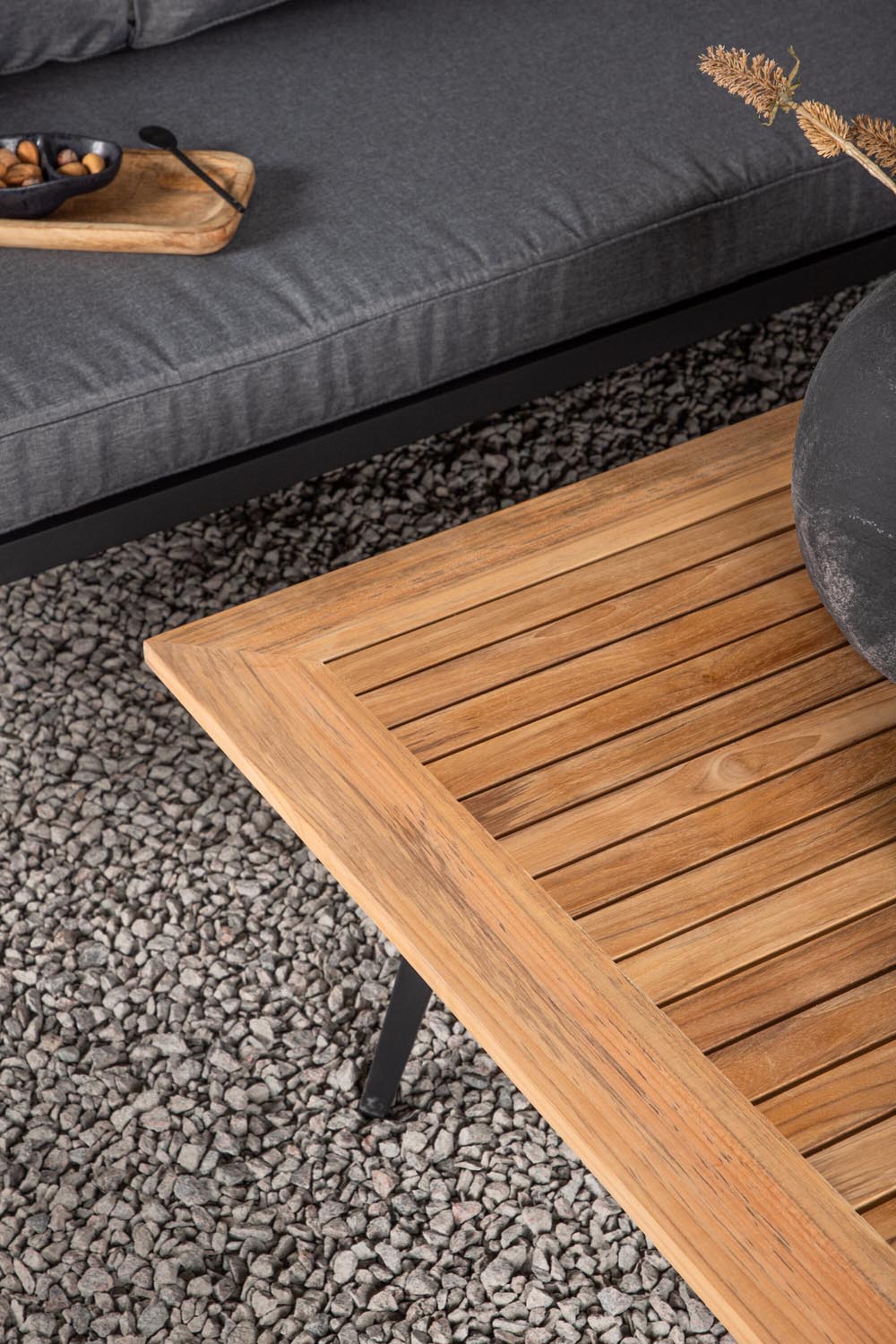 Mexiko Ecksofa Outdoorset 80cm in Schwarz präsentiert im Onlineshop von KAQTU Design AG. Loungeset ist von Venture Home