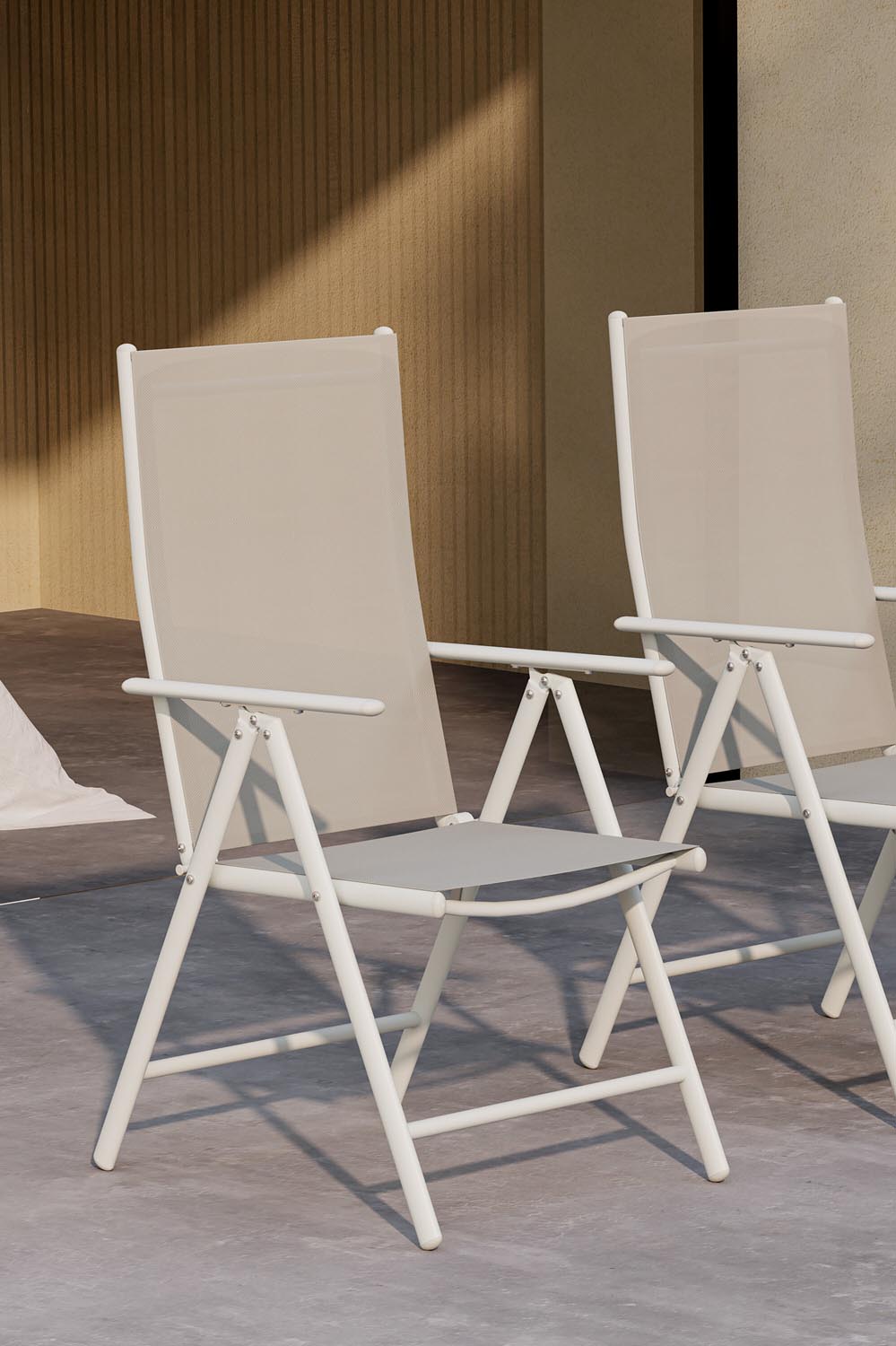 Break Gartenstuhl in Beige präsentiert im Onlineshop von KAQTU Design AG. Gartenstuhl ist von Venture Home