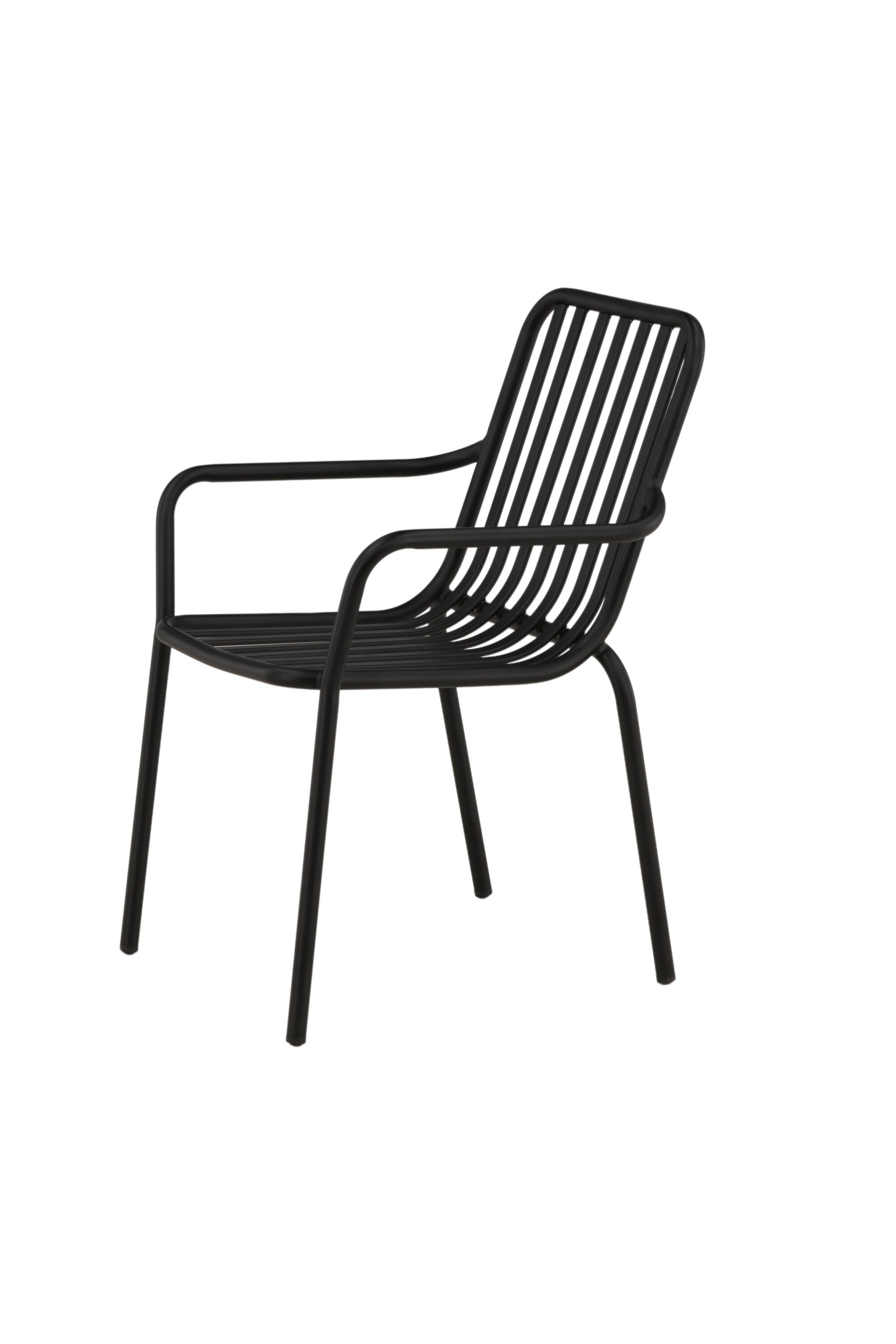 Peking Gartenstuhl in Schwarz präsentiert im Onlineshop von KAQTU Design AG. Gartenstuhl mit Armlehnen ist von Venture Home