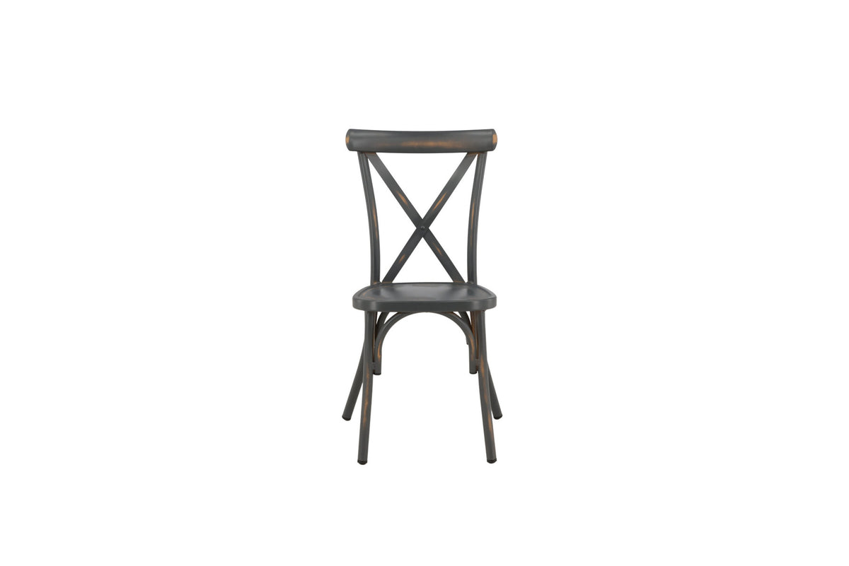 Tablas Stuhl in Dunkelgrau präsentiert im Onlineshop von KAQTU Design AG. Gartenstuhl ist von Venture Home