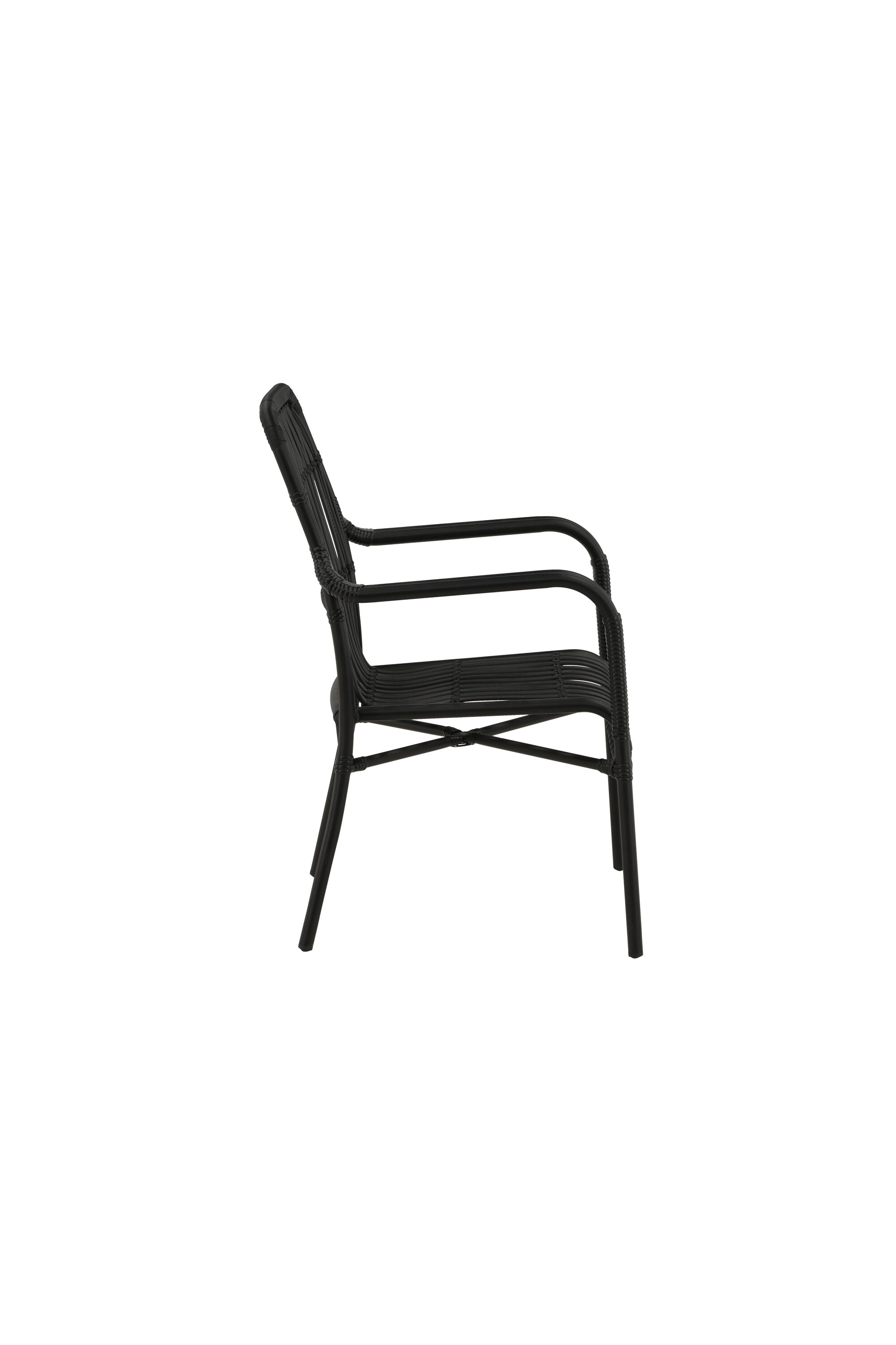 Rizal Stuhl in Schwarz präsentiert im Onlineshop von KAQTU Design AG. Outdoor-Sessel ist von Venture Home