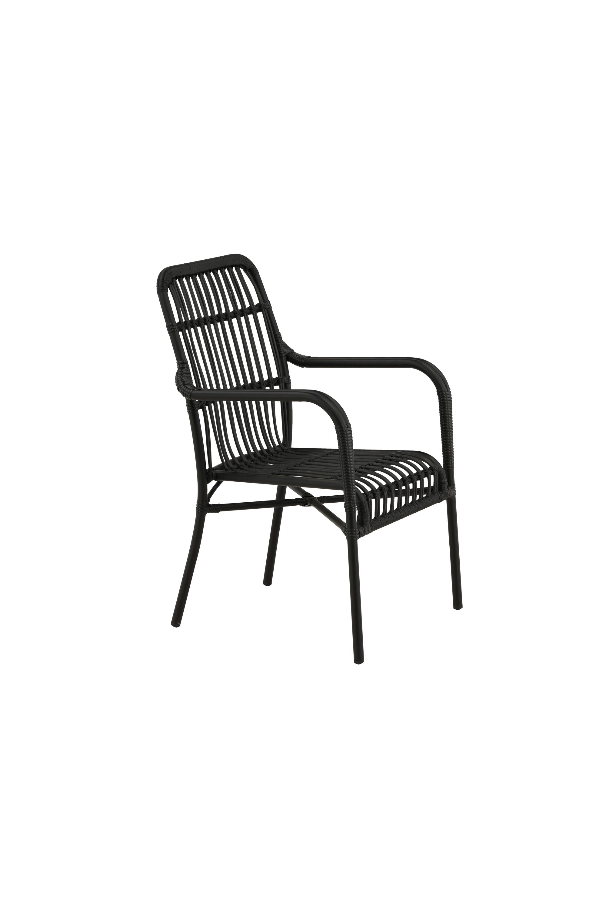 Rizal Stuhl in Schwarz präsentiert im Onlineshop von KAQTU Design AG. Outdoor-Sessel ist von Venture Home