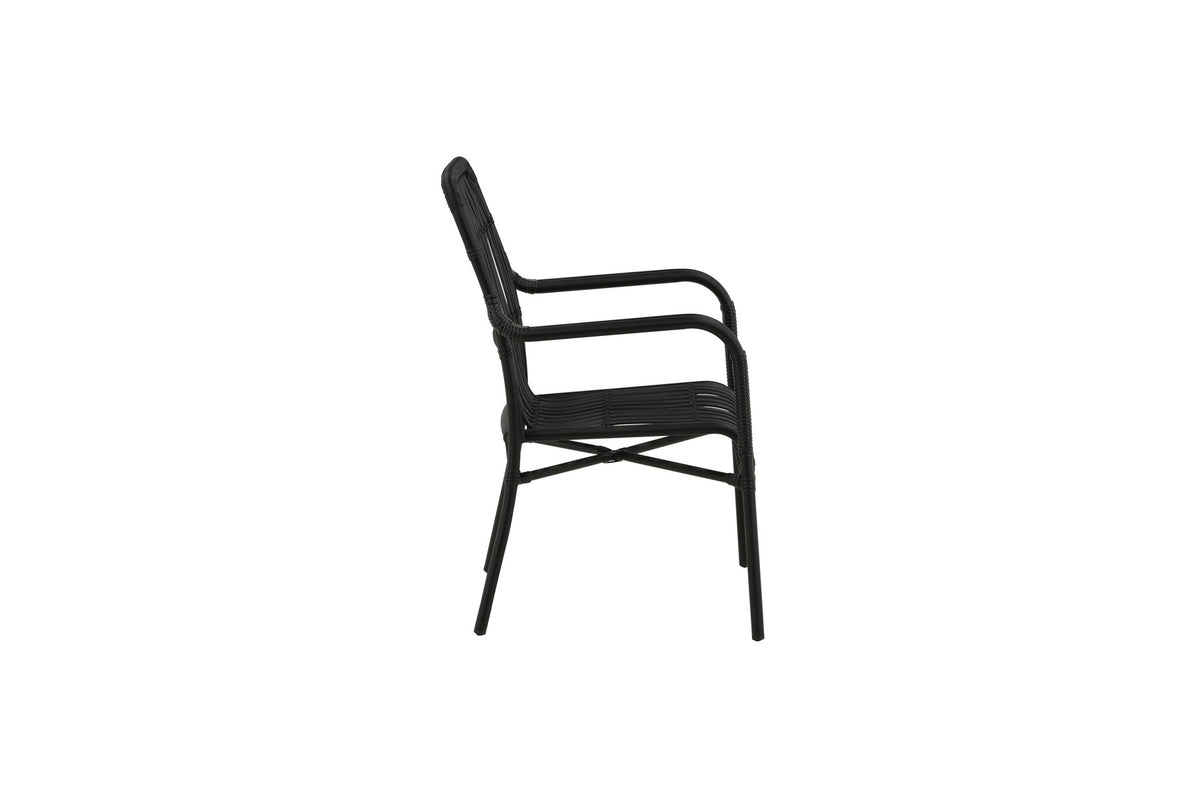 Rizal Stuhl in Schwarz präsentiert im Onlineshop von KAQTU Design AG. Outdoor-Sessel ist von Venture Home