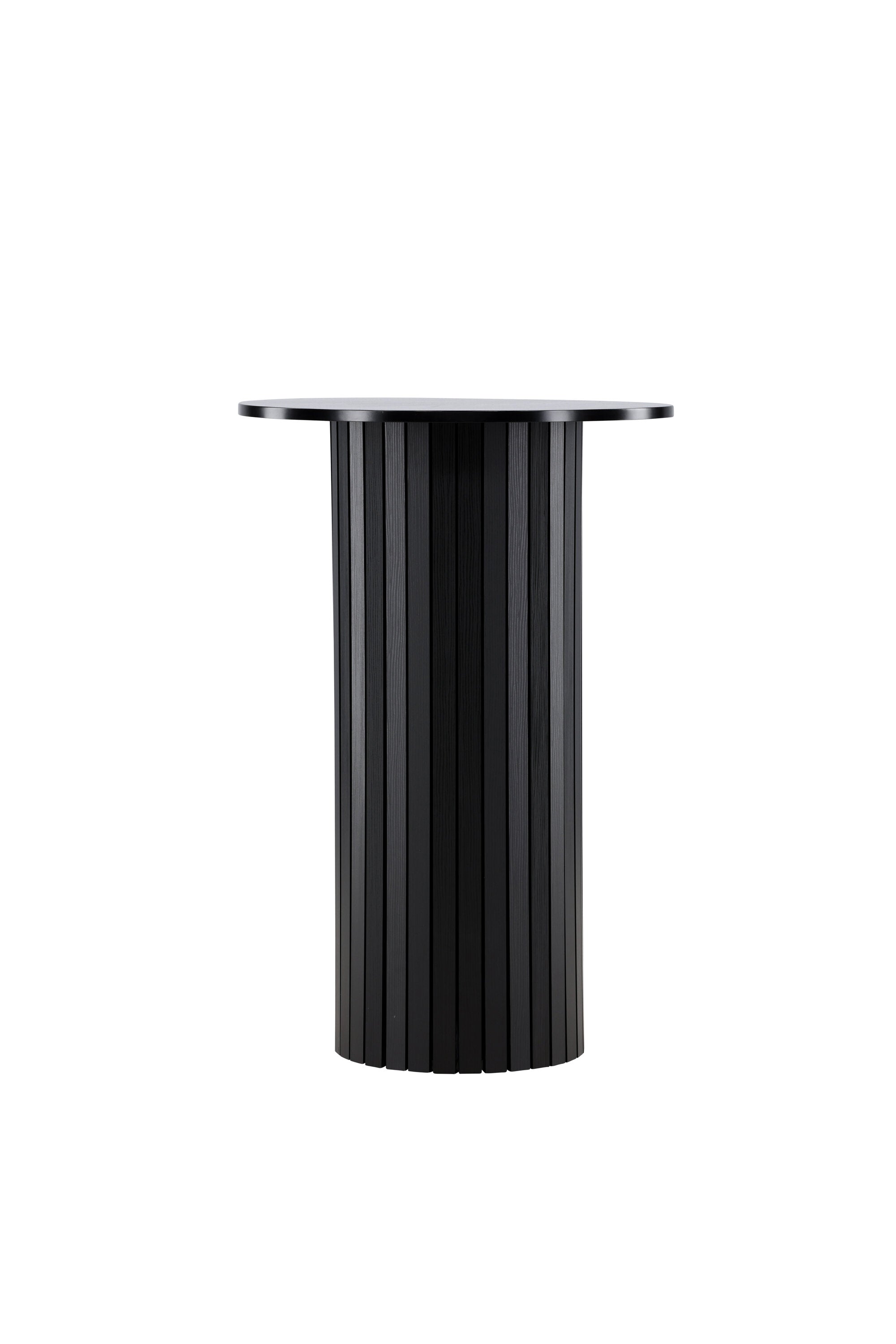Eleganter Härön Bartisch: Schwarze MDF-Oberfläche für modernes Flair.