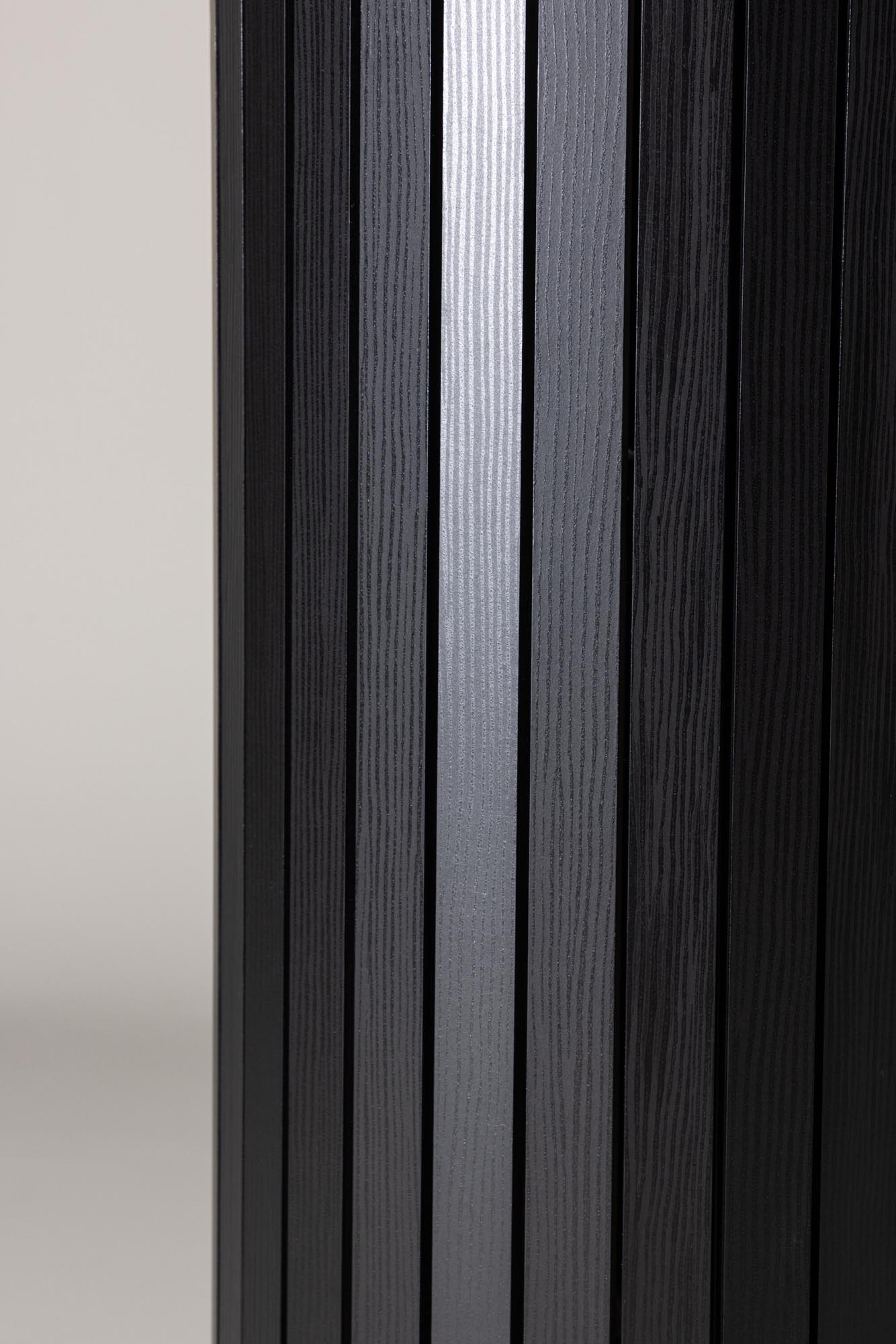 Härön Bartisch: Moderner Stehtisch mit eleganter schwarzer MDF-Platte und stilvollem Stahlgestell. Perfekt für kleine Räume und gesellige Abende.