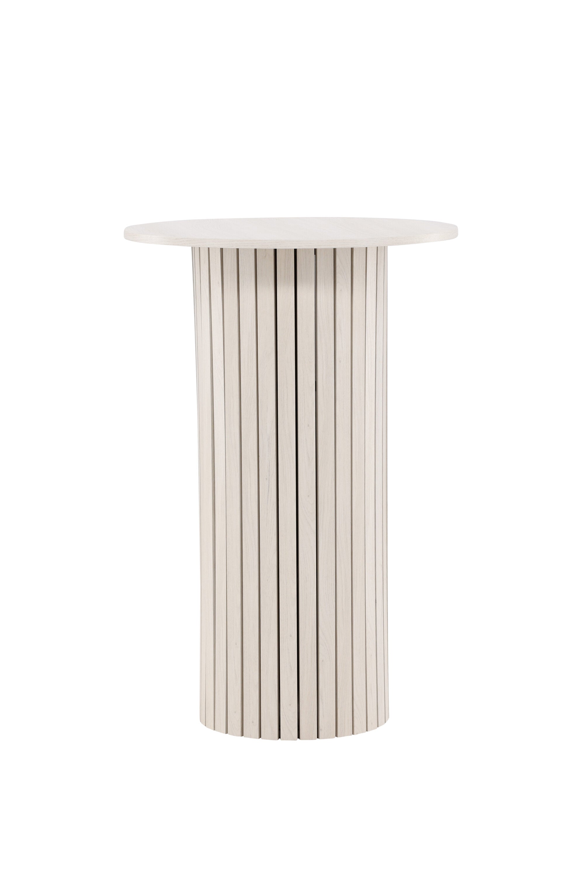 Eleganter Härön Bartisch von Venture Home: Kompakte Größe, raffinierte schwarze MDF-Oberfläche und modernes Stahlgestell für stilvolle Akzente.