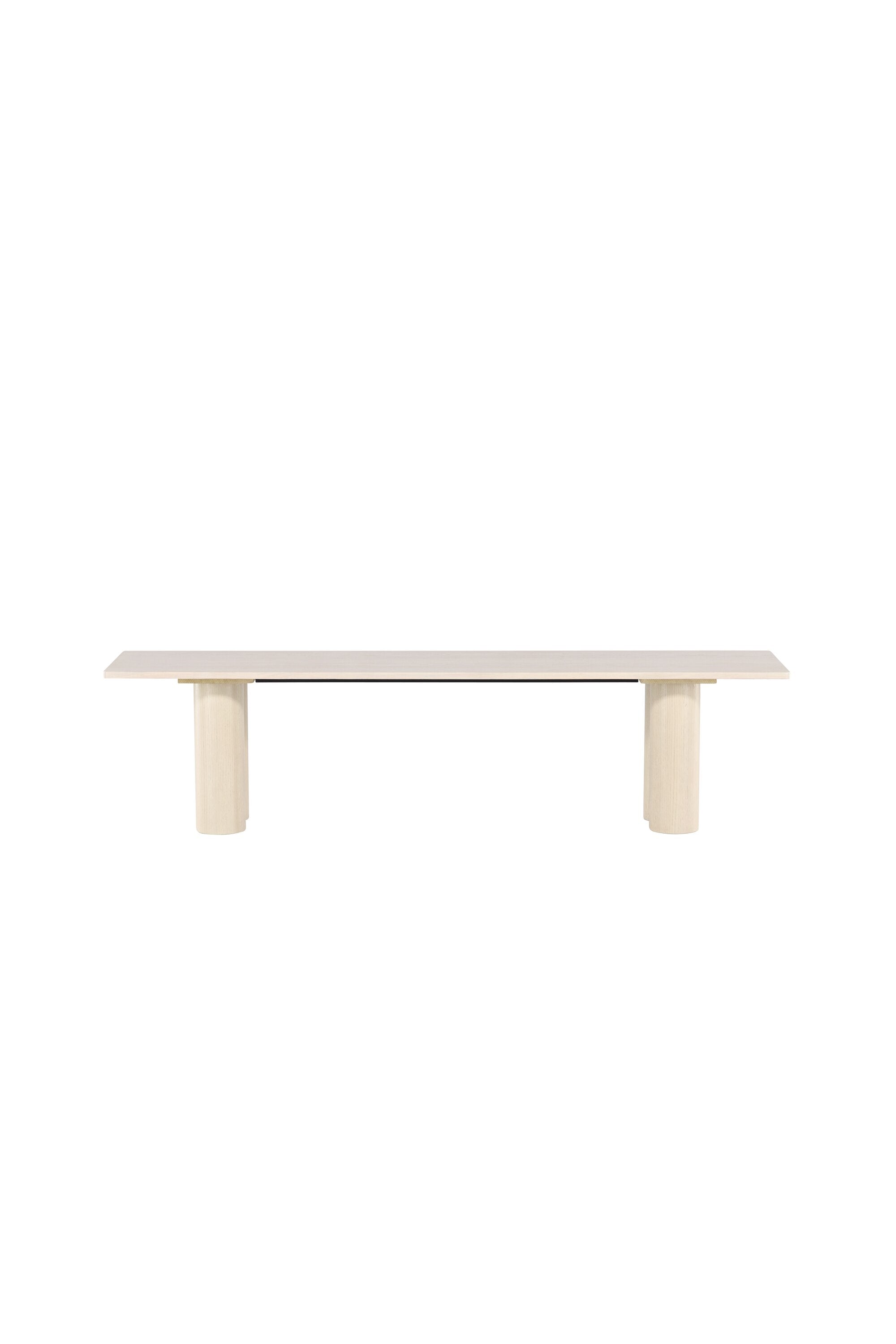 Olivia Bank in Weißwäsche präsentiert im Onlineshop von KAQTU Design AG. Sitzbank ist von Venture Home