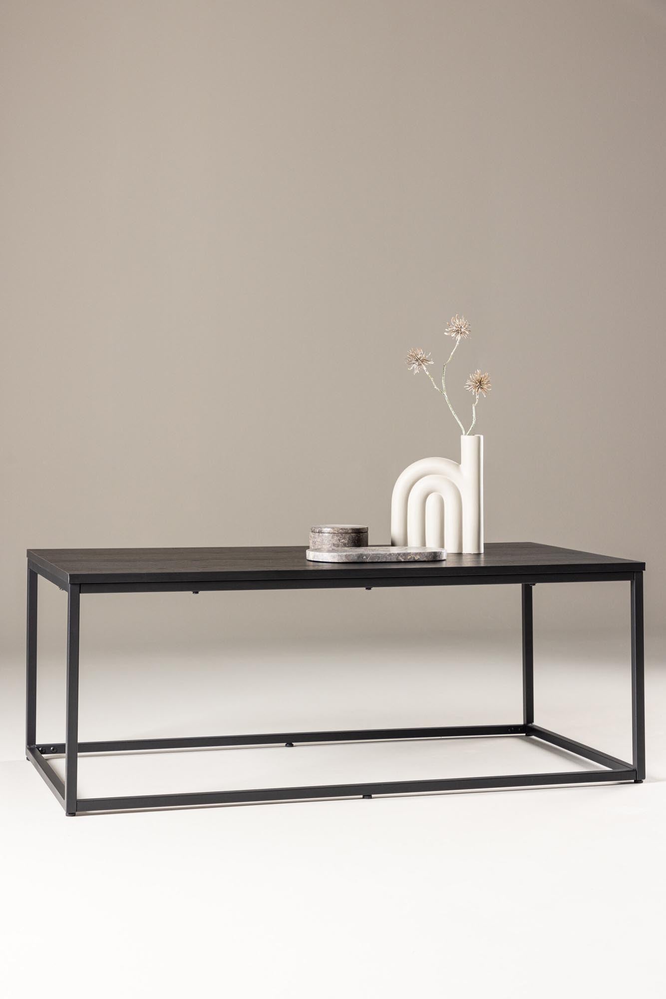 Eleganter Mallan Sofatisch mit schwarzer MDF-Platte von Venture Home.