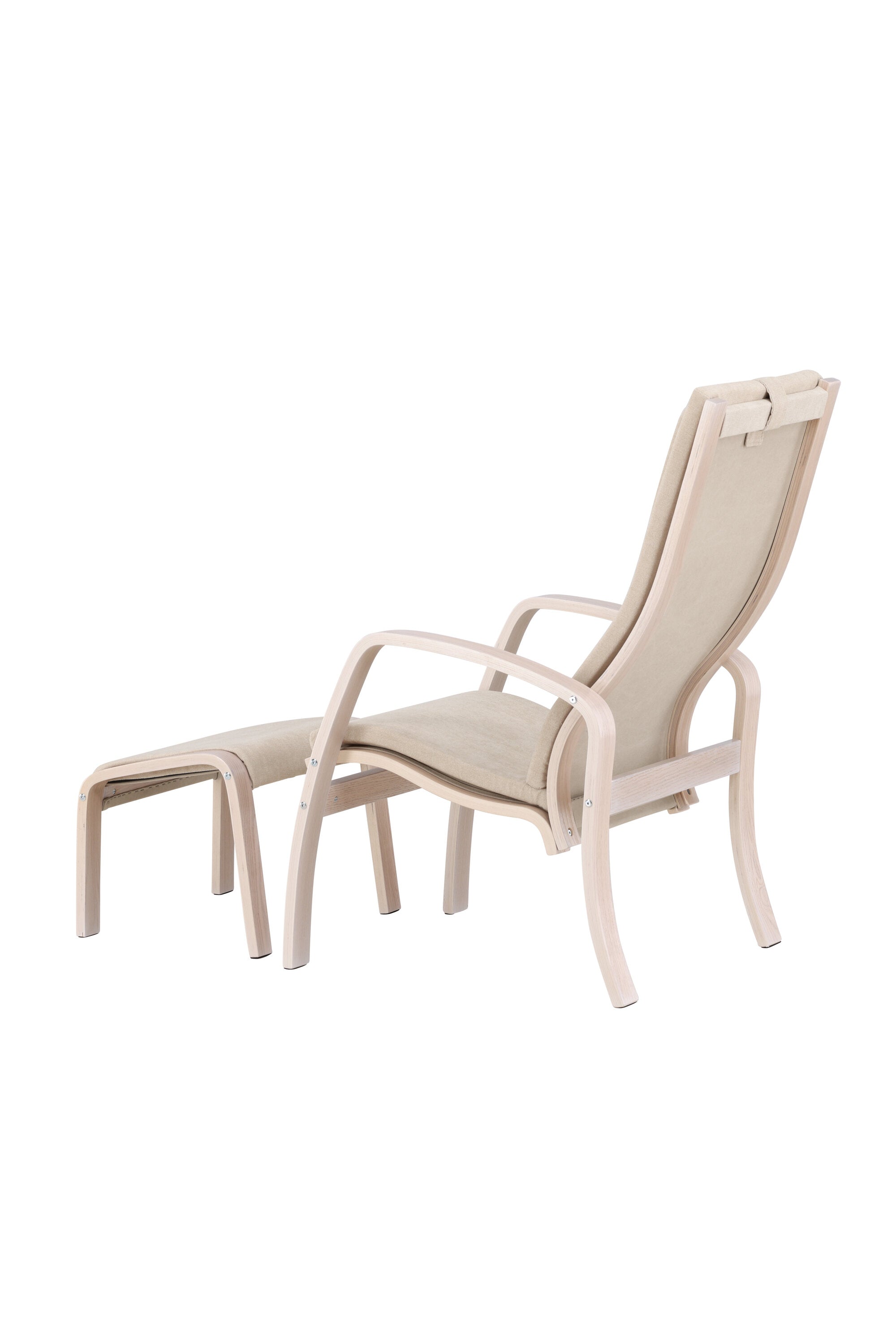 Grötö Lounge Stuhl in Hellgrau/ Weisswäsche präsentiert im Onlineshop von KAQTU Design AG. Sessel ist von Venture Home