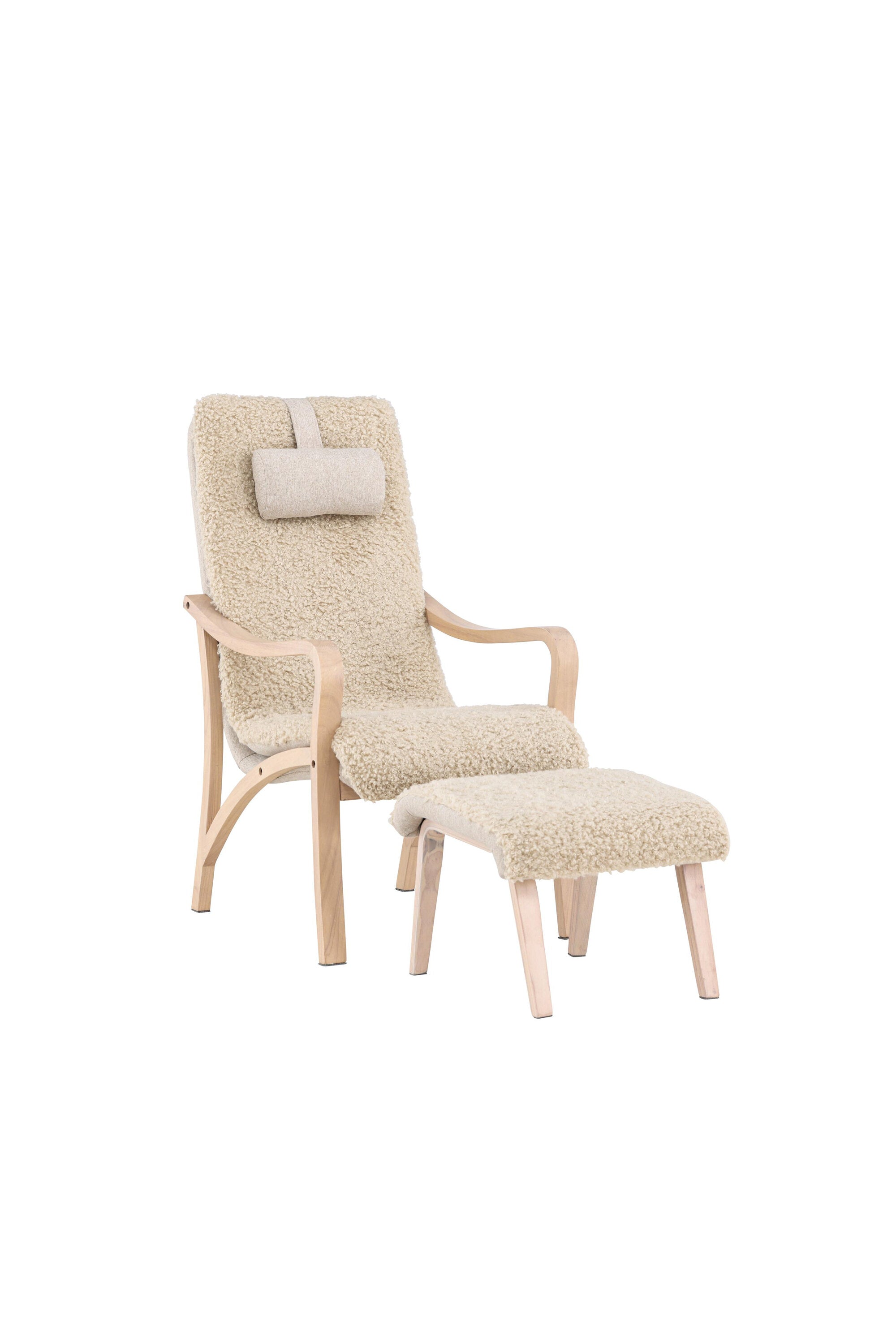 Fårö Lounge Stuhl in Beige/Braun präsentiert im Onlineshop von KAQTU Design AG. Sessel ist von Venture Home