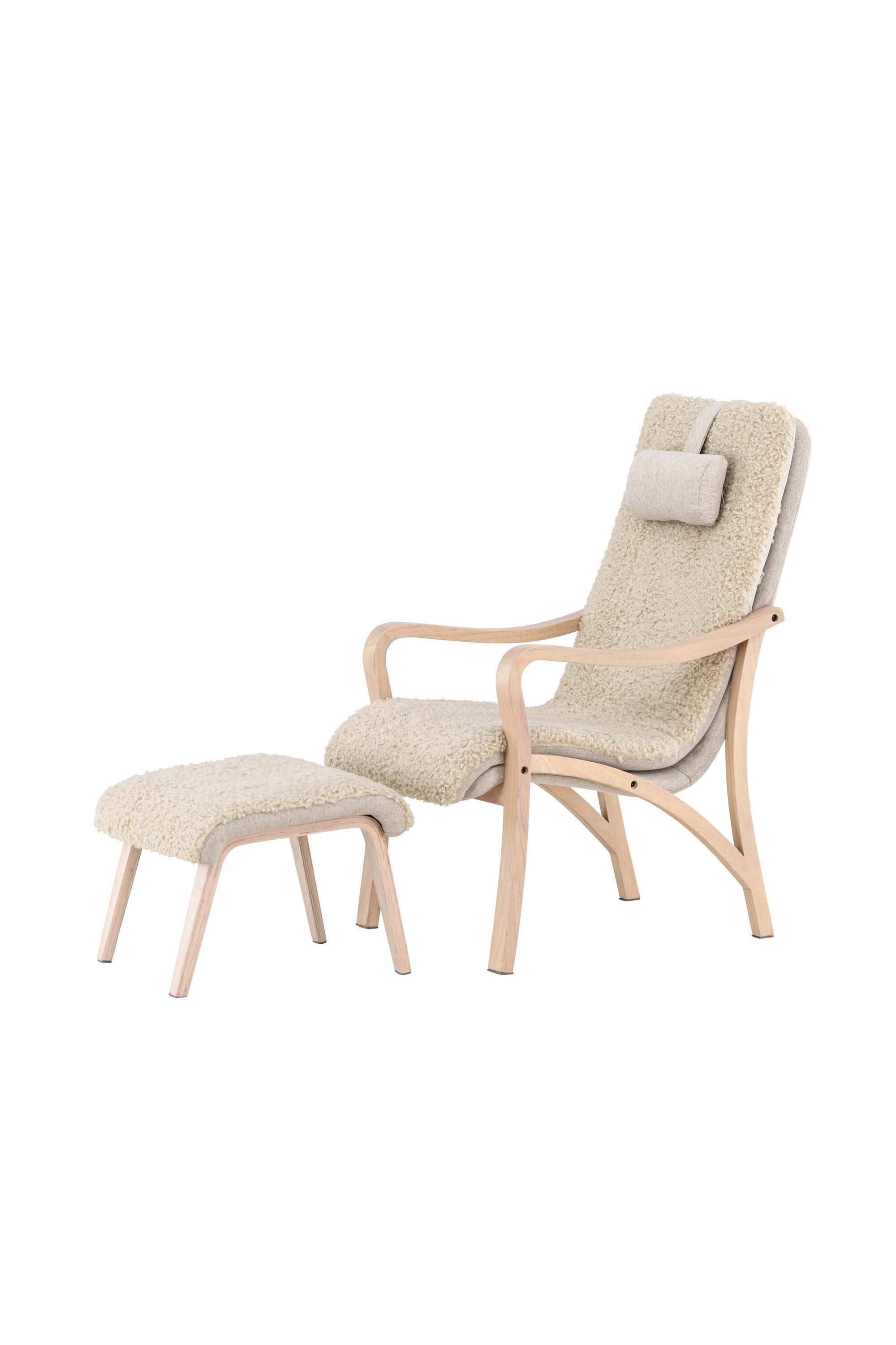 Fårö Lounge Stuhl in Beige/Braun präsentiert im Onlineshop von KAQTU Design AG. Sessel ist von Venture Home