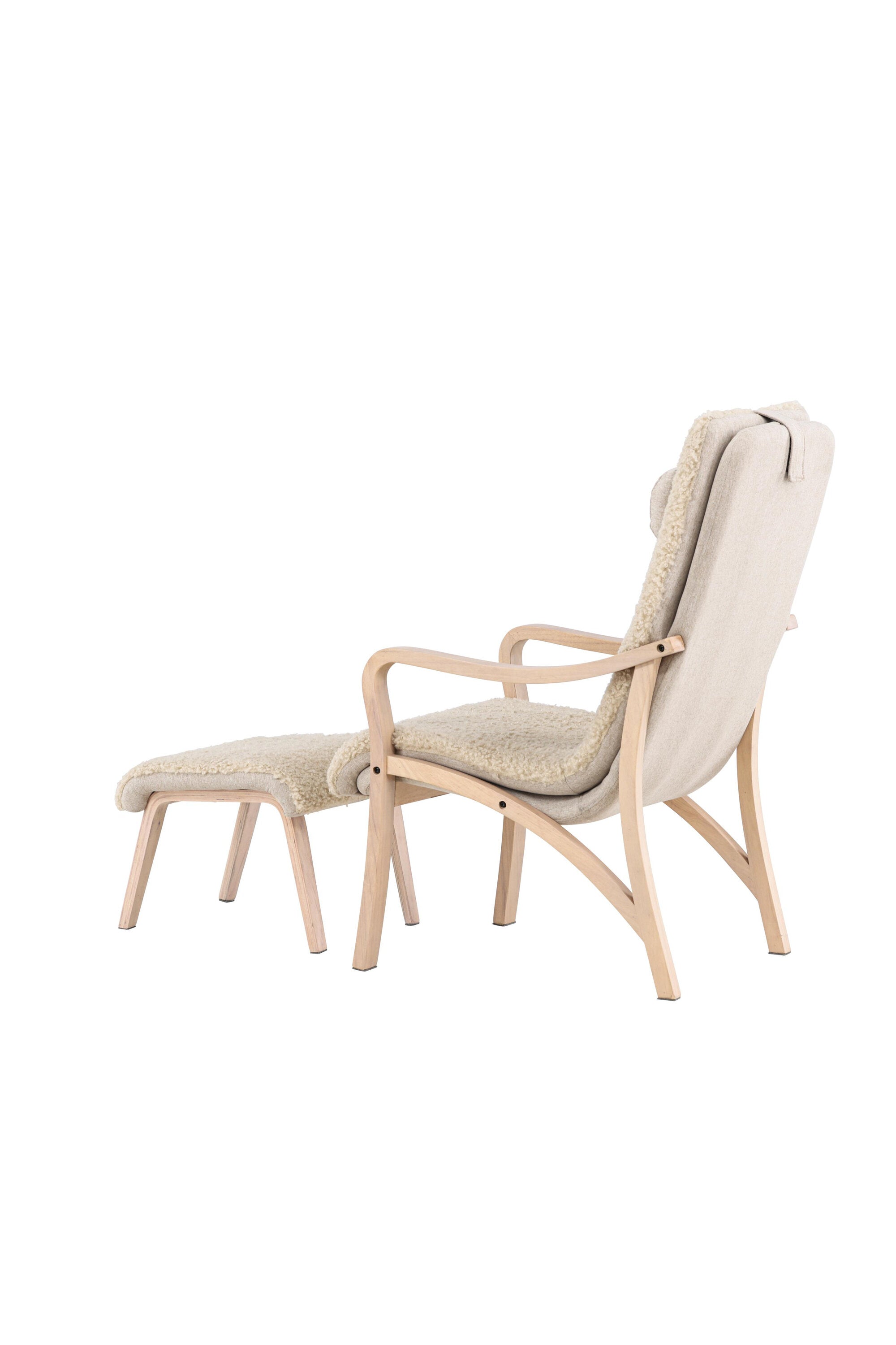 Fårö Lounge Stuhl in Beige/Braun präsentiert im Onlineshop von KAQTU Design AG. Sessel ist von Venture Home
