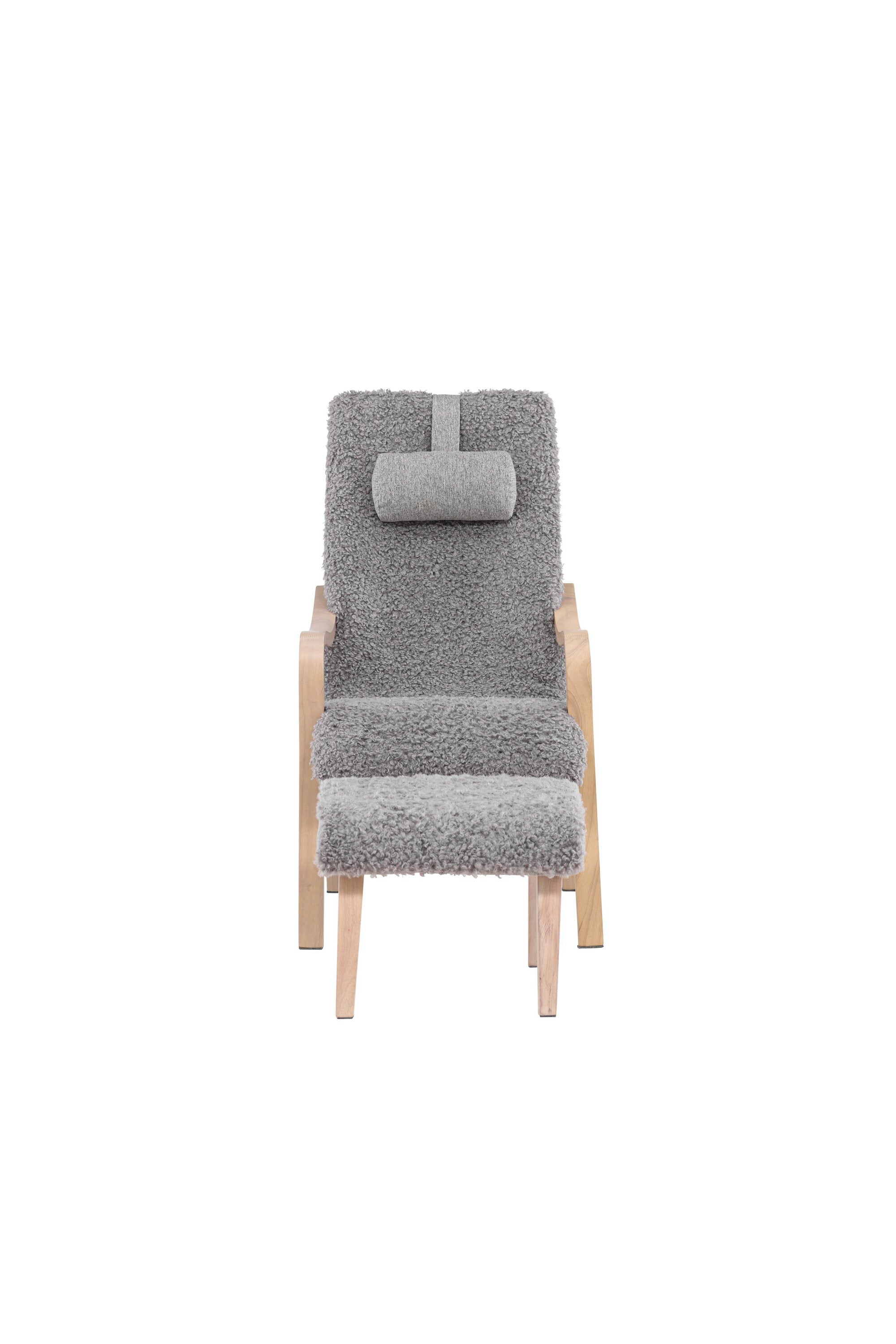 Fårö Lounge Stuhl in Hellgrau/ Weisswäsche präsentiert im Onlineshop von KAQTU Design AG. Sessel ist von Venture Home