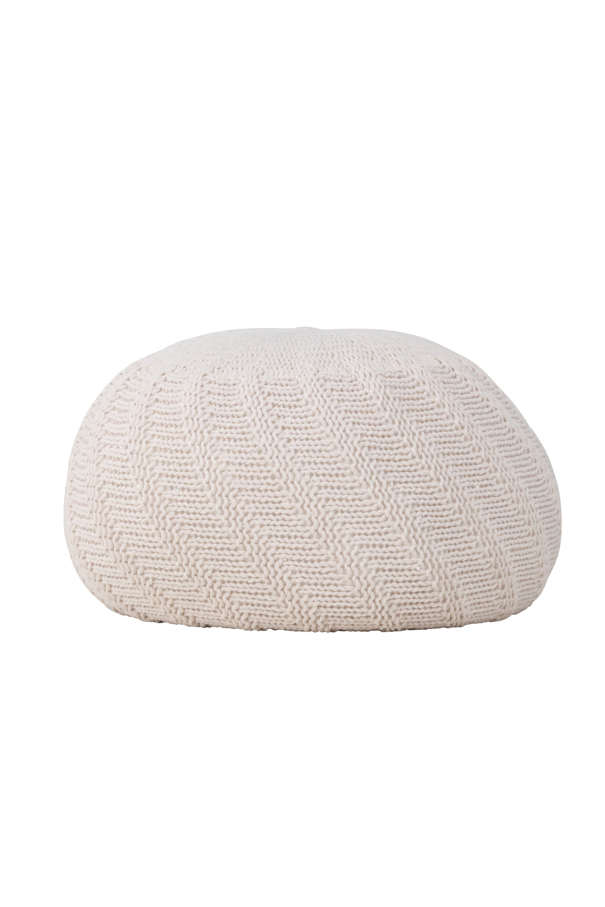 Pouf Ted in Offwhite präsentiert im Onlineshop von KAQTU Design AG. Pouf ist von Venture Home